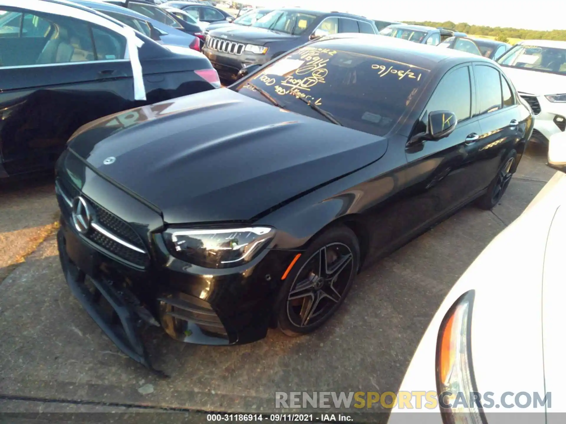 2 Photograph of a damaged car W1KZF8EB7MA958492 MERCEDES-BENZ E-CLASS 2021