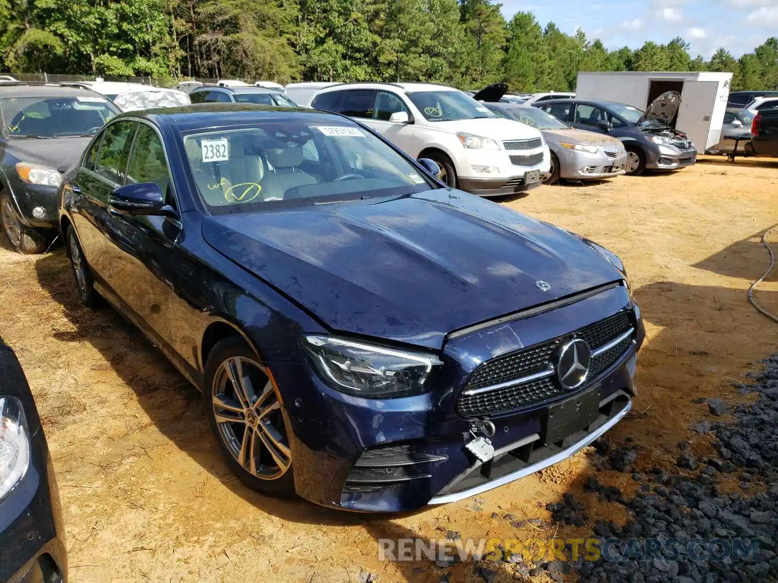 1 Photograph of a damaged car W1KZF8EB8MA897556 MERCEDES-BENZ E-CLASS 2021