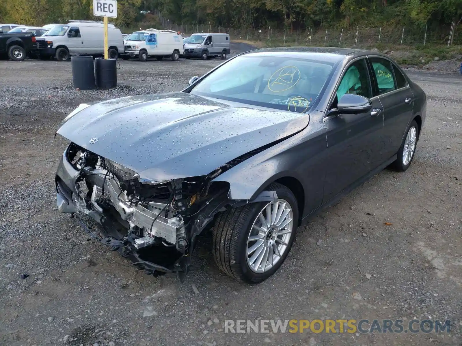 2 Photograph of a damaged car W1KZF8EB8MA966388 MERCEDES-BENZ E-CLASS 2021