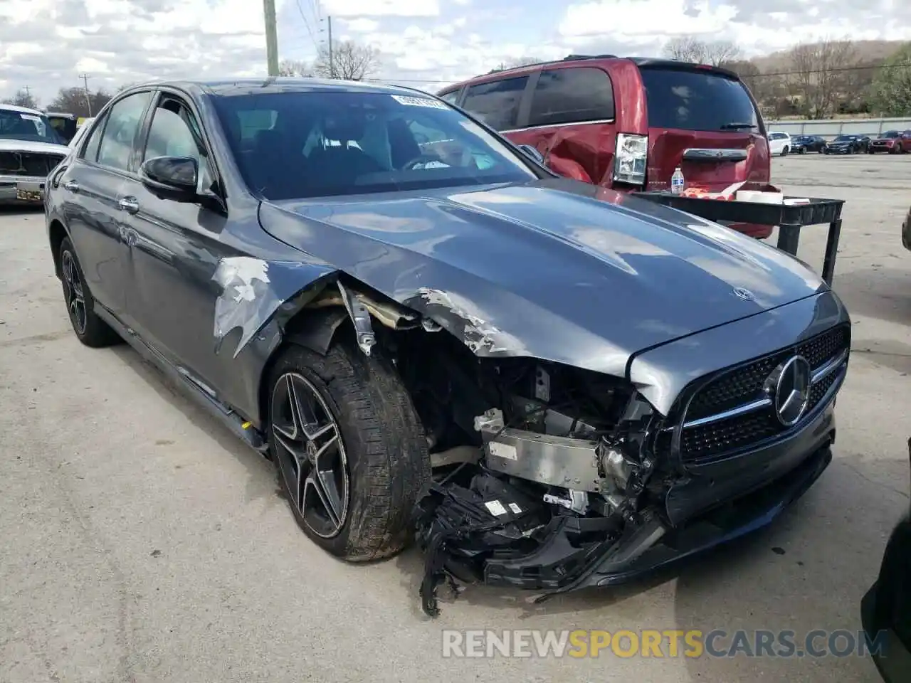 1 Photograph of a damaged car W1KZF8EB9MA931455 MERCEDES-BENZ E-CLASS 2021