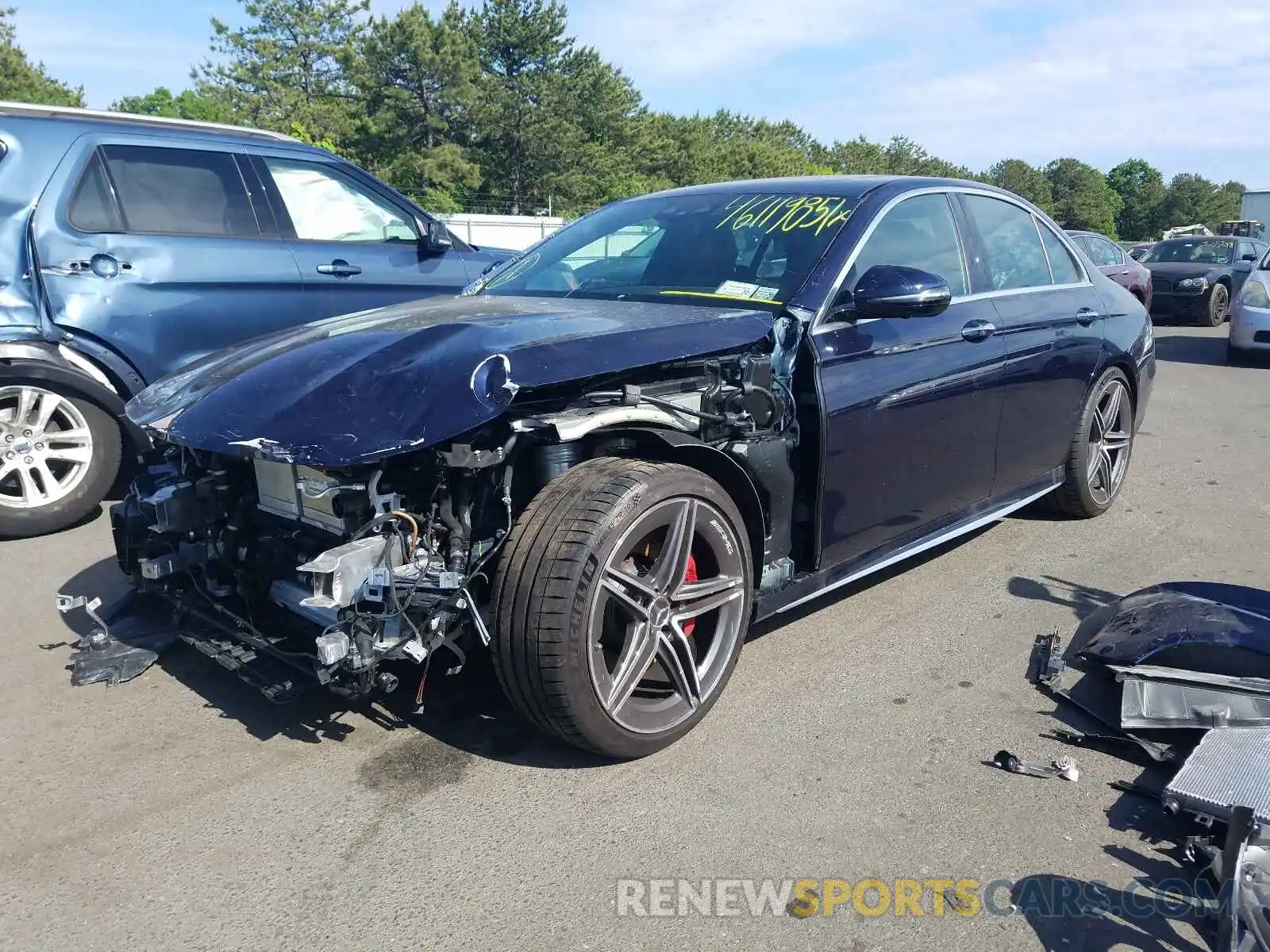 2 Photograph of a damaged car W1KZF8KB7MA930616 MERCEDES-BENZ E-CLASS 2021