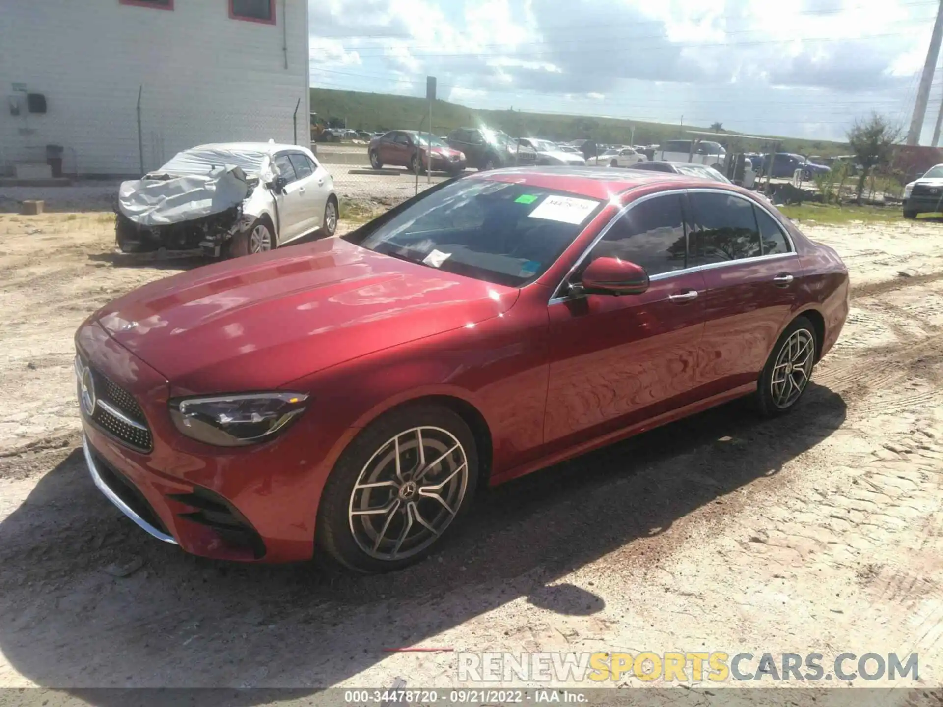 2 Photograph of a damaged car W1KZF5KB7NB011273 MERCEDES-BENZ E-CLASS 2022