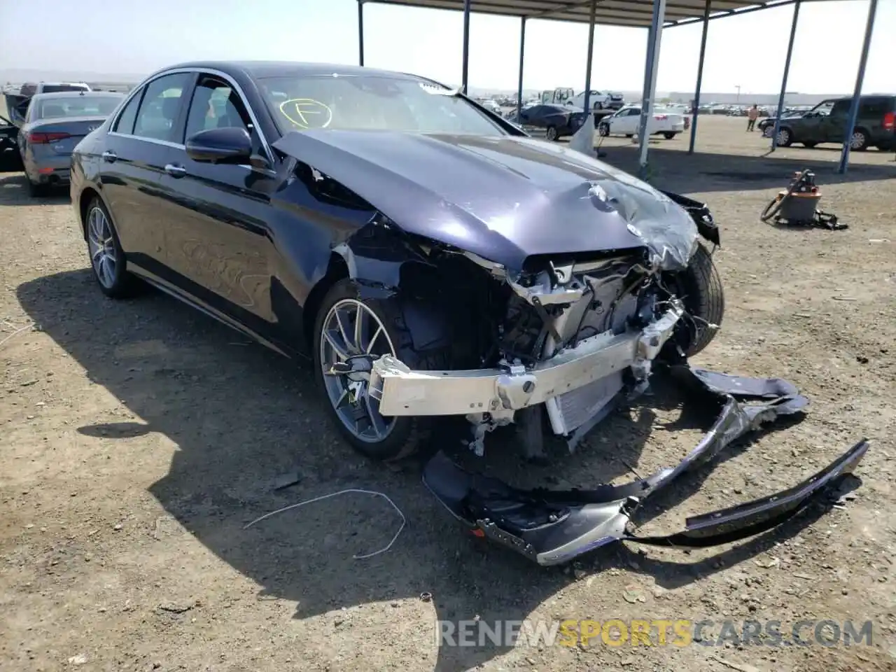 1 Photograph of a damaged car W1KZF8DB6NB037586 MERCEDES-BENZ E-CLASS 2022