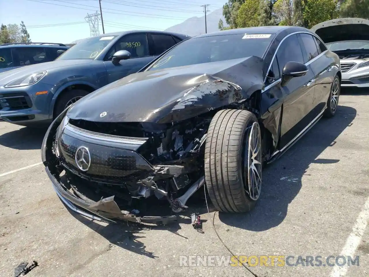 2 Photograph of a damaged car W1KCG4EB7NA006217 MERCEDES-BENZ EQS 580 4M 2022