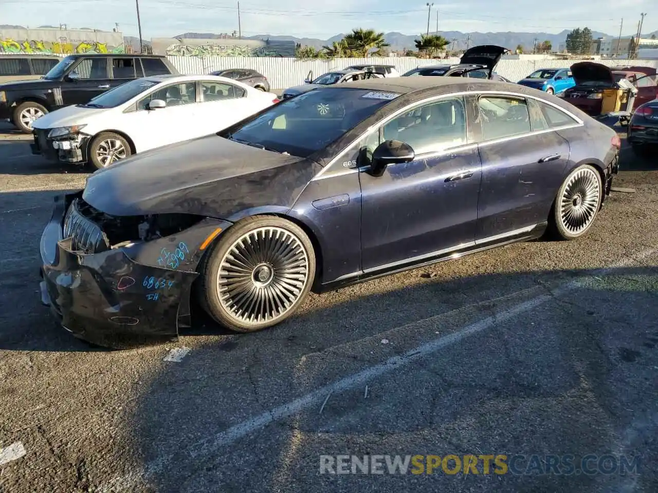 1 Photograph of a damaged car W1KCG5FBXNA009049 MERCEDES-BENZ EQS SEDAN 2022