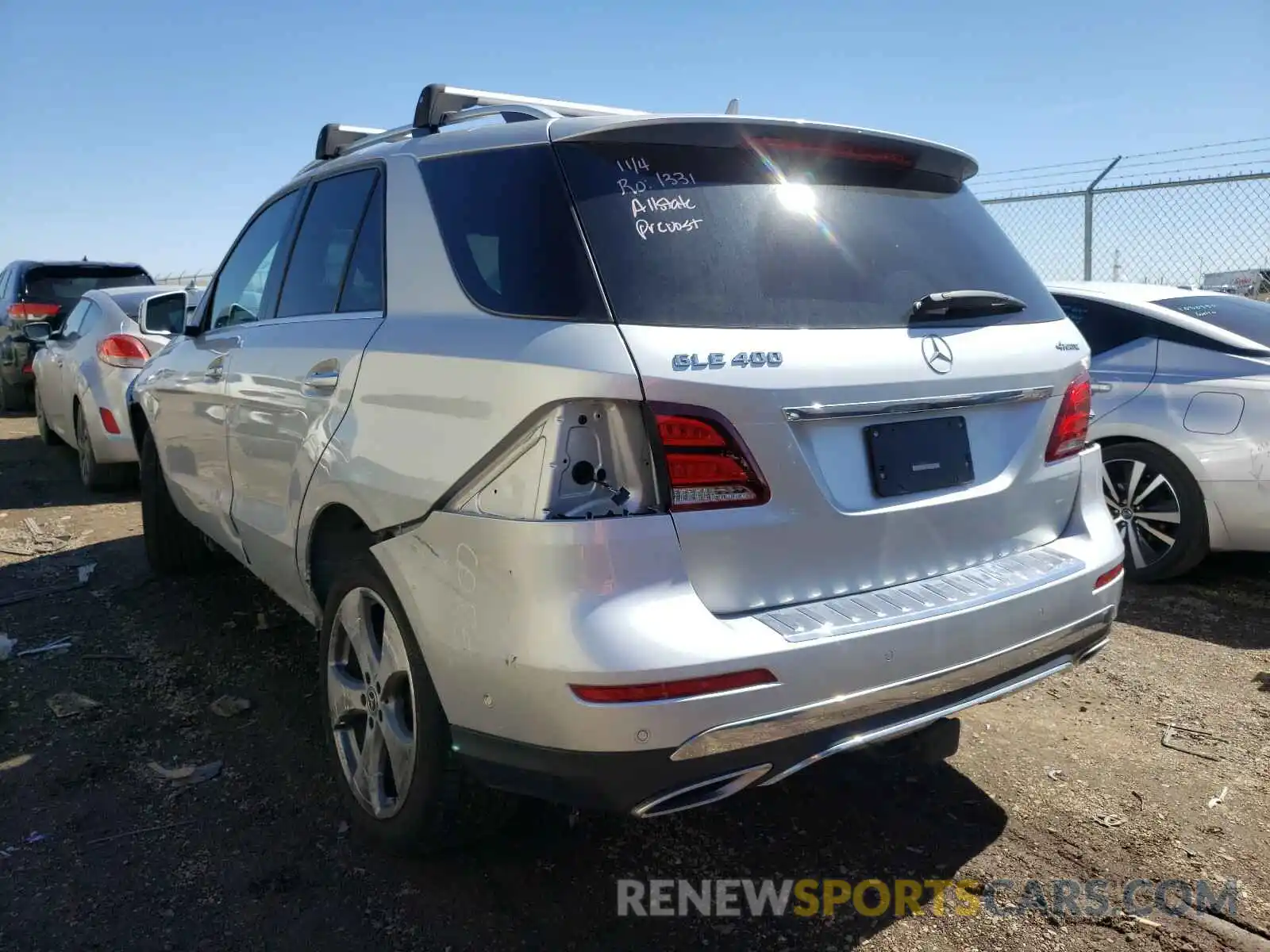 3 Photograph of a damaged car 4JGDA5GB6KB209717 MERCEDES-BENZ G CLASS 2019