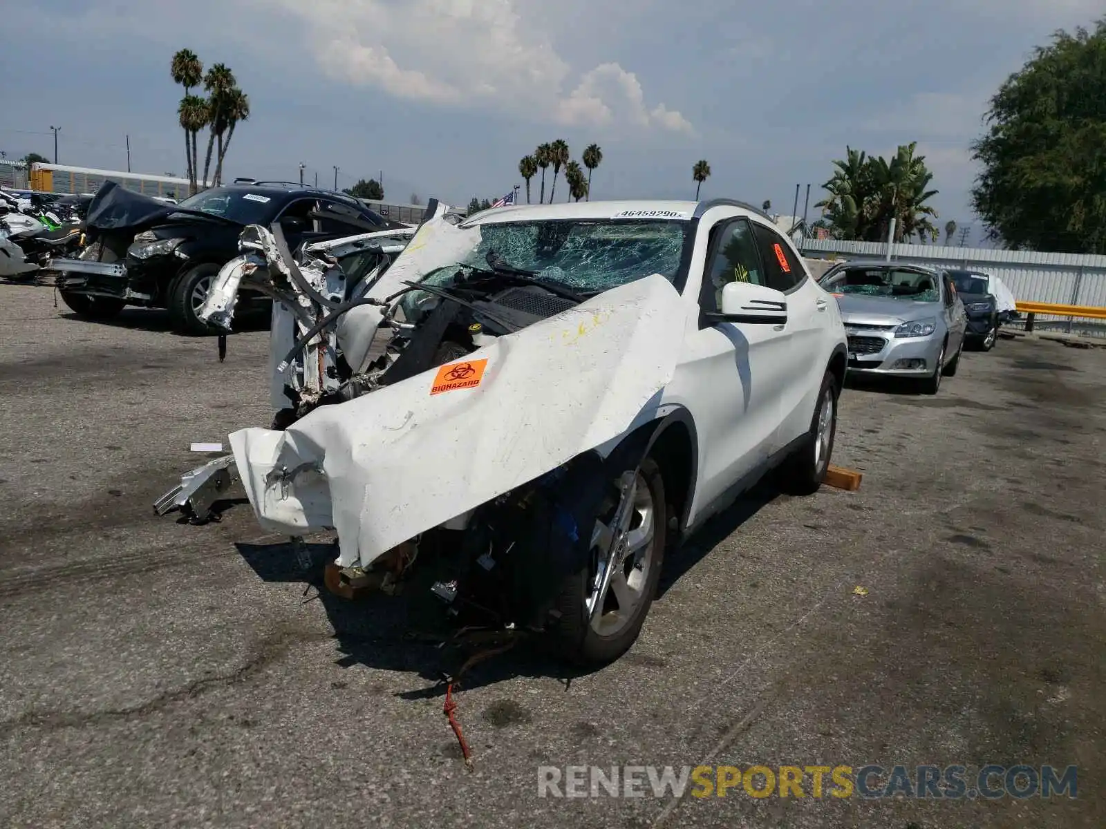 2 Фотография поврежденного автомобиля WDCTG4EB0KU014934 MERCEDES-BENZ G CLASS 2019