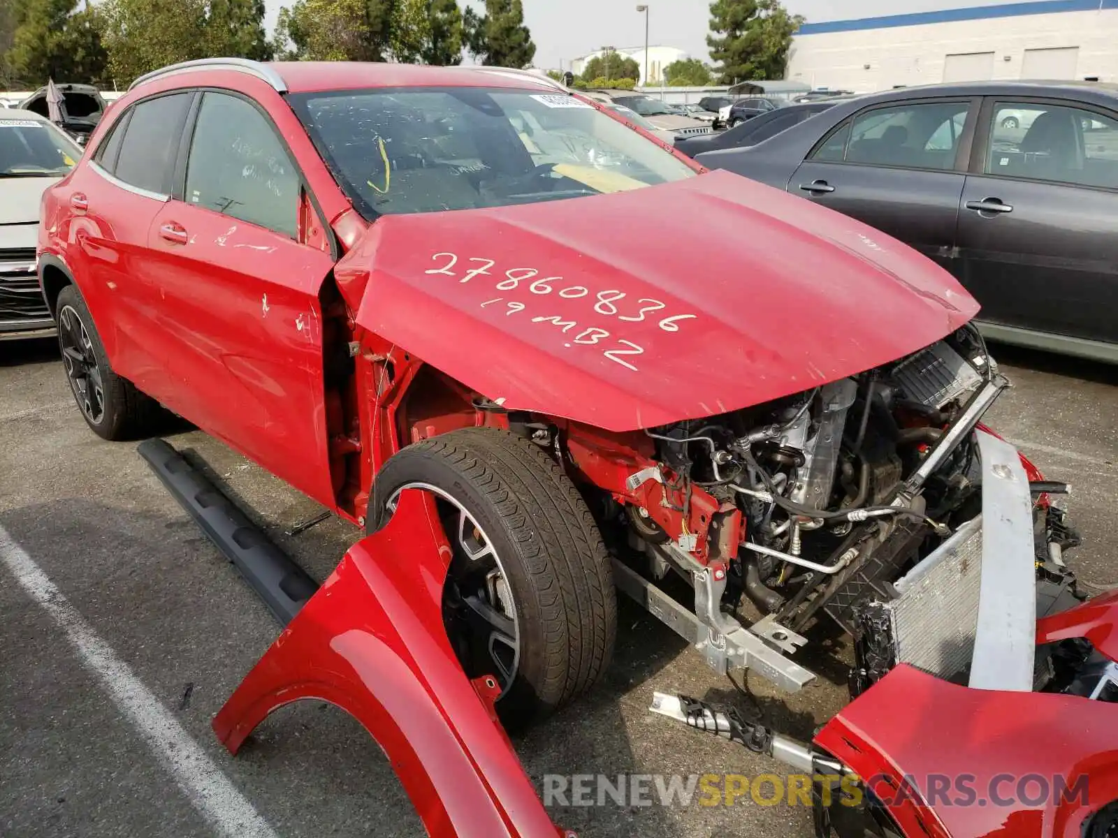 1 Photograph of a damaged car WDCTG4EB2KJ579803 MERCEDES-BENZ G CLASS 2019