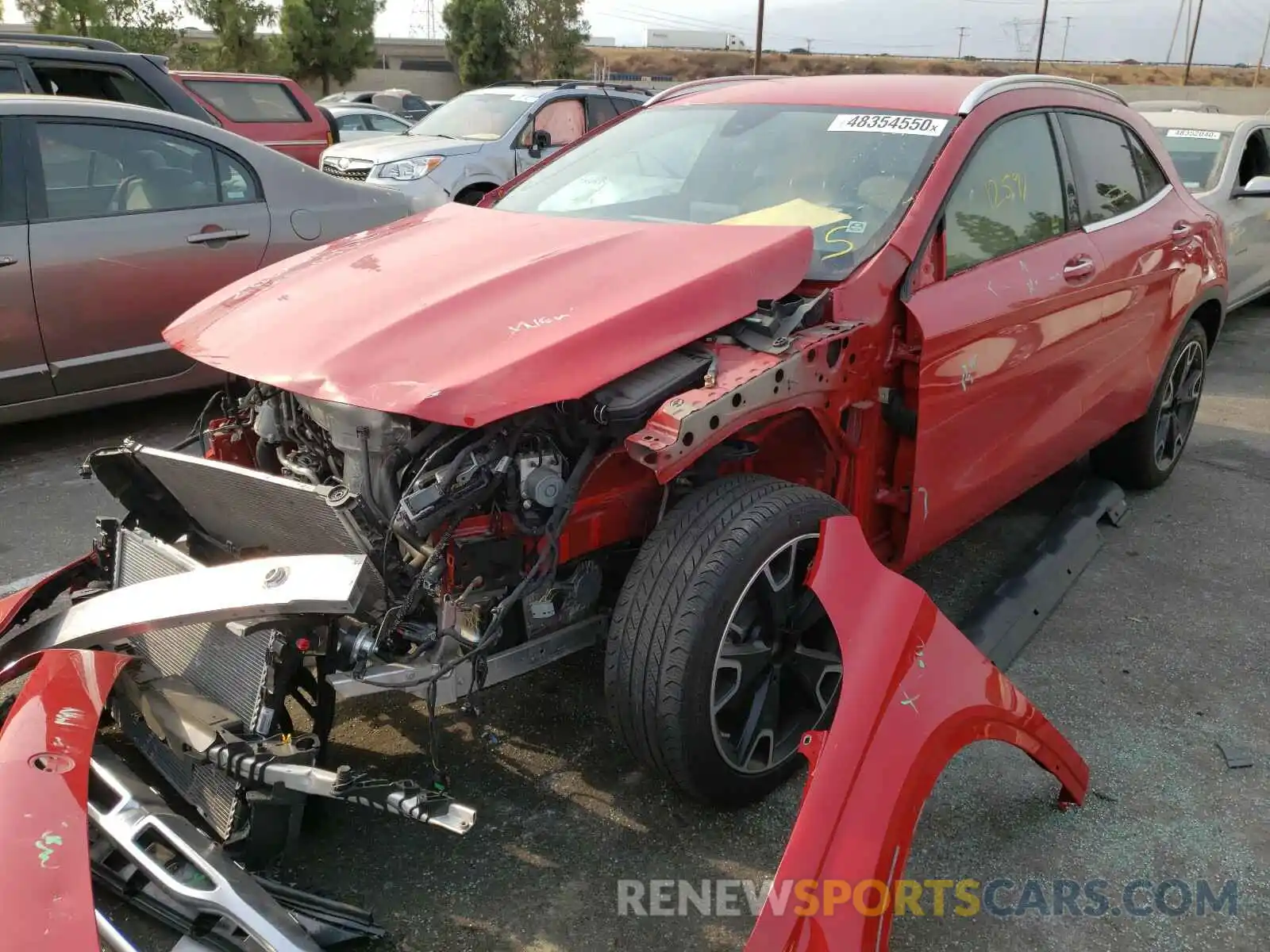 2 Photograph of a damaged car WDCTG4EB2KJ579803 MERCEDES-BENZ G CLASS 2019