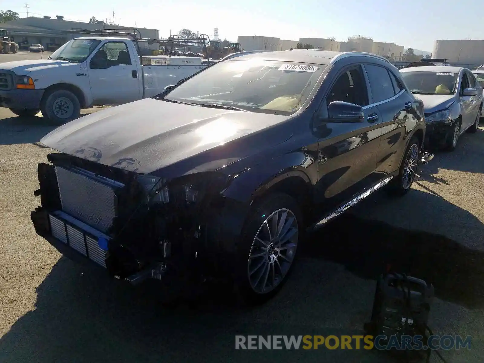 2 Photograph of a damaged car WDCTG4EB2KJ580756 MERCEDES-BENZ G CLASS 2019