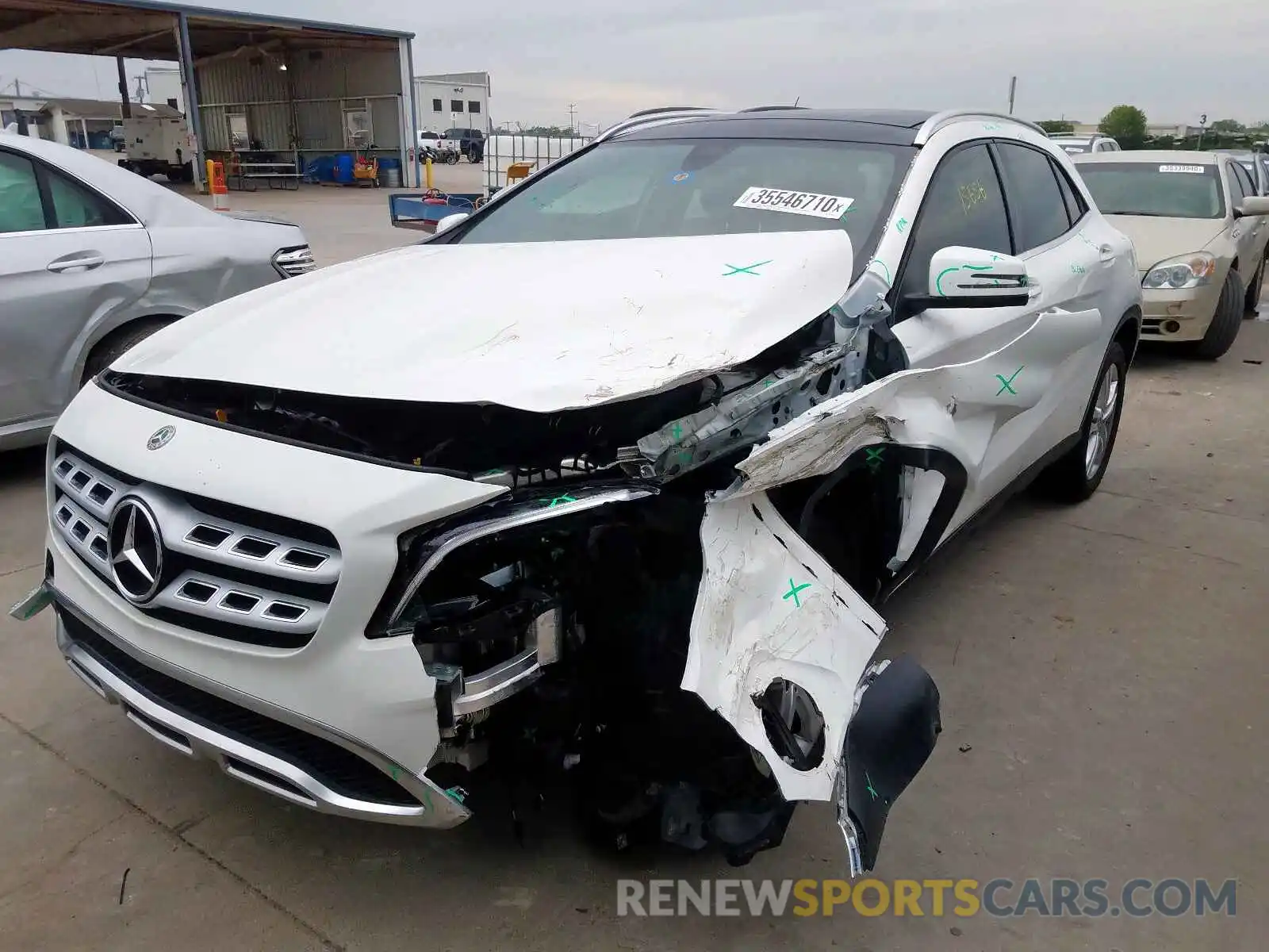 2 Photograph of a damaged car WDCTG4EB2KU003496 MERCEDES-BENZ G CLASS 2019