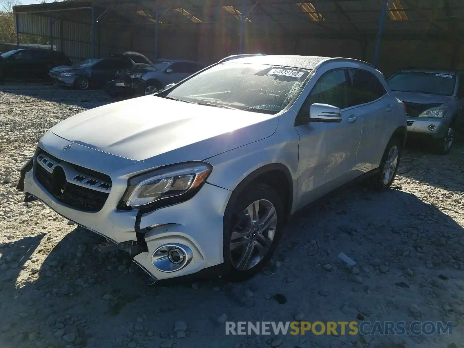 2 Photograph of a damaged car WDCTG4EB6KJ577858 MERCEDES-BENZ G CLASS 2019