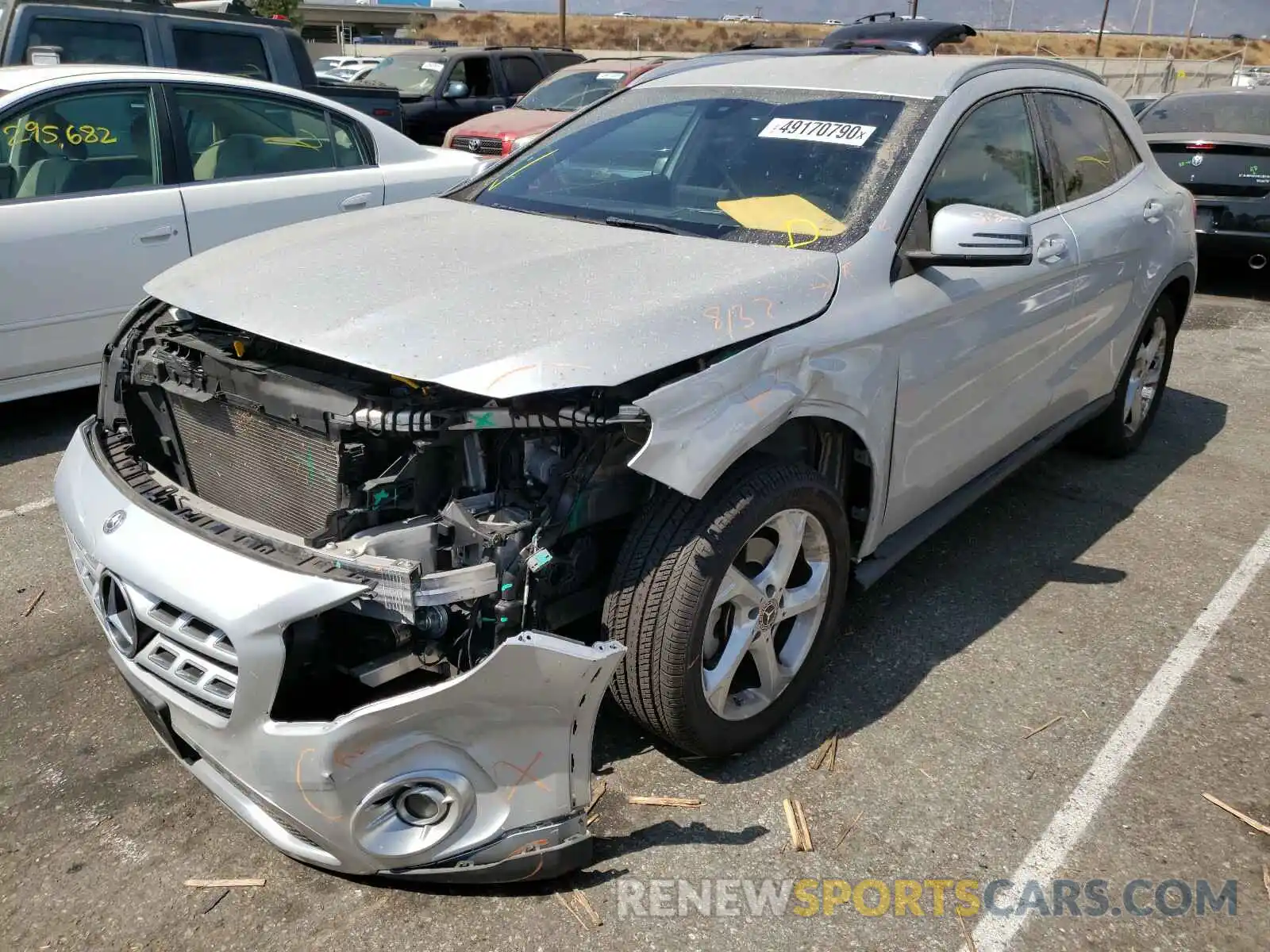 2 Photograph of a damaged car WDCTG4EB7KU008466 MERCEDES-BENZ G CLASS 2019