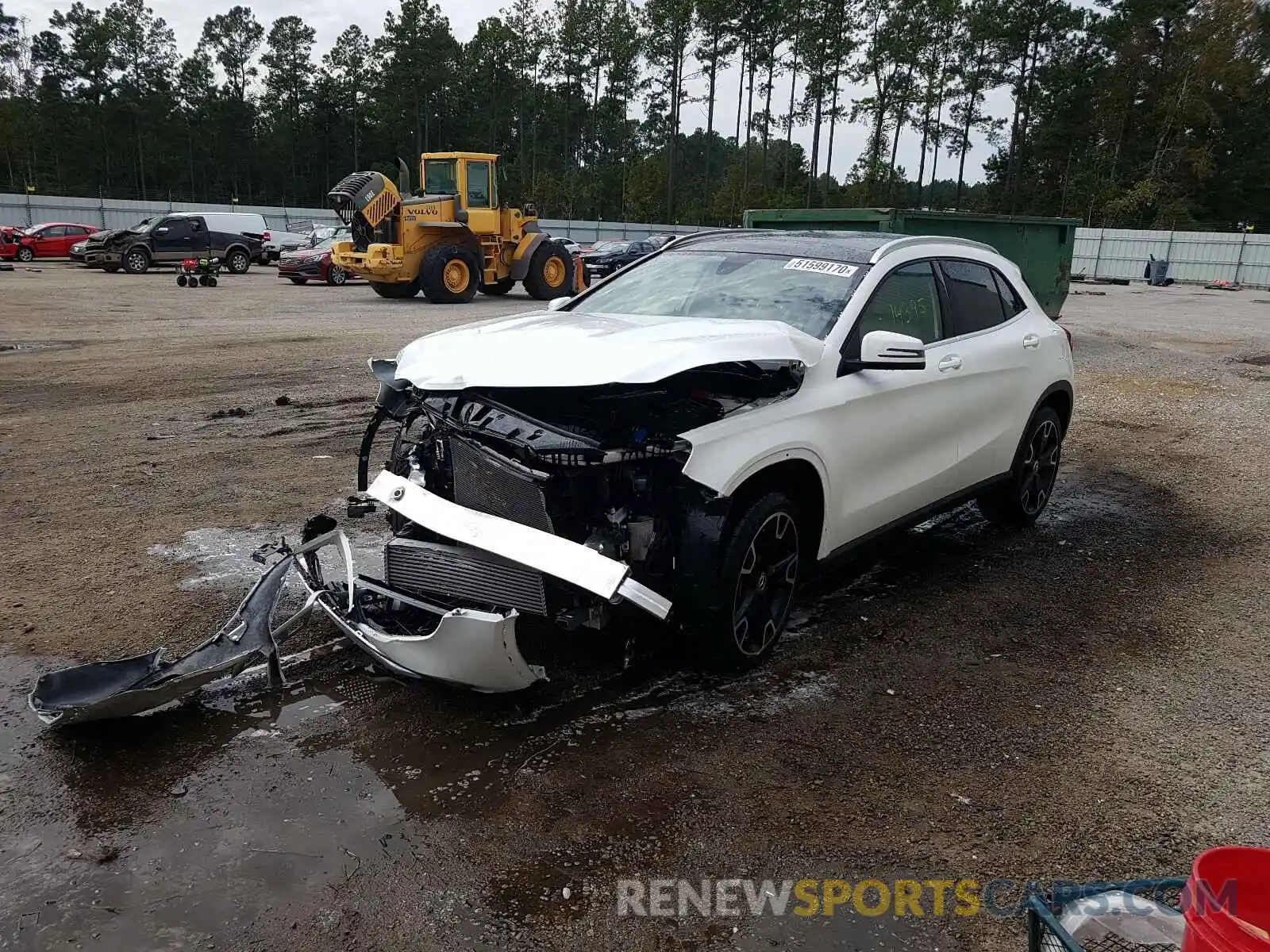 2 Photograph of a damaged car WDCTG4EB9KJ586196 MERCEDES-BENZ G CLASS 2019