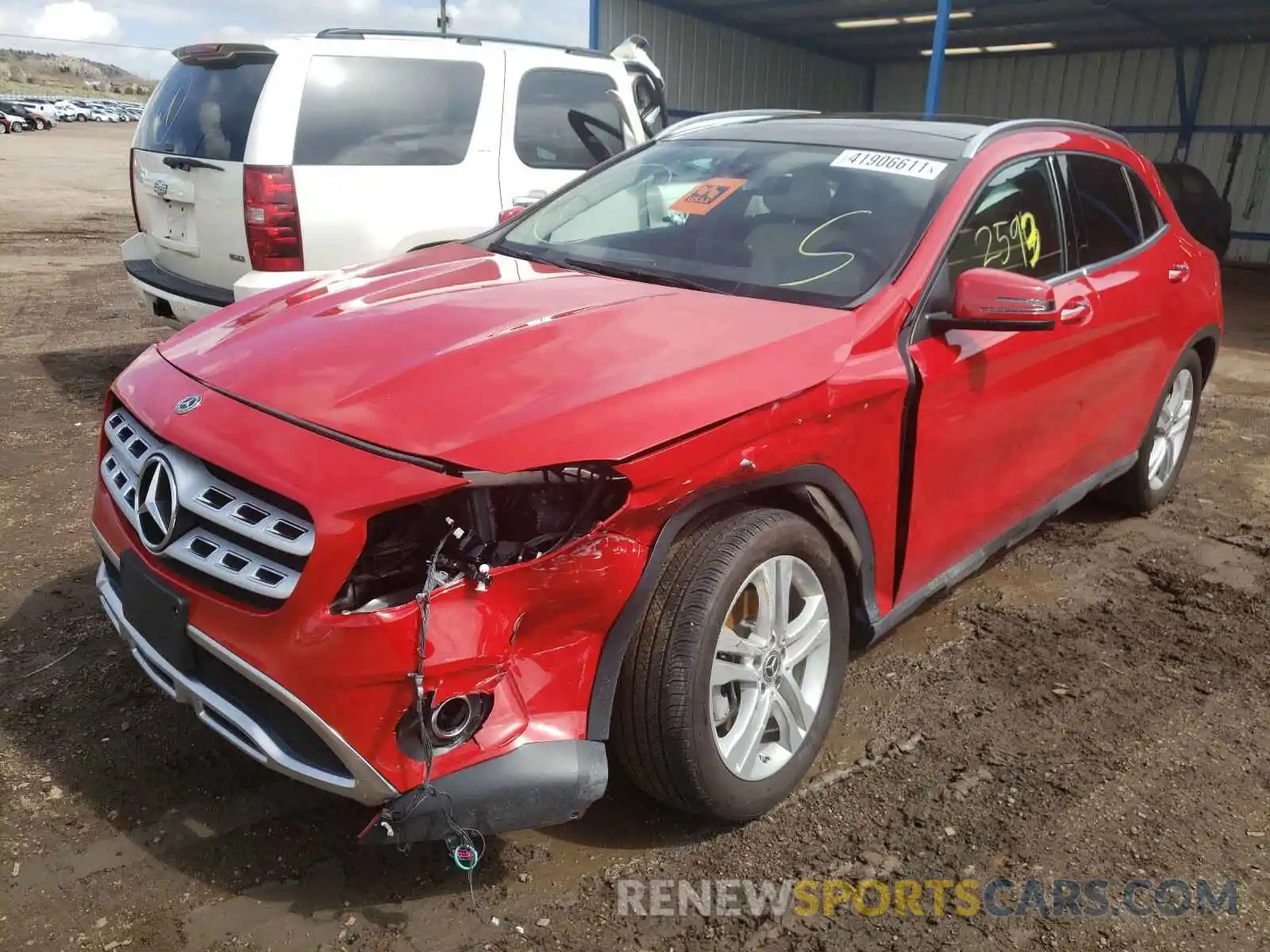 2 Photograph of a damaged car WDCTG4GB1KJ584360 MERCEDES-BENZ G CLASS 2019