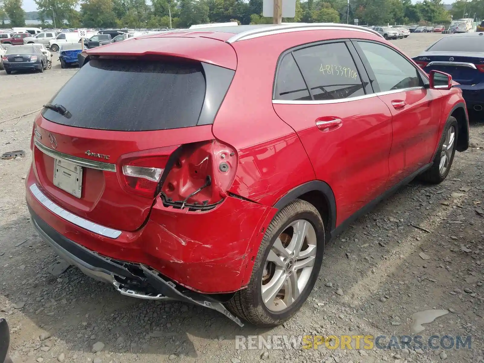 4 Photograph of a damaged car WDCTG4GB4KJ551885 MERCEDES-BENZ G CLASS 2019