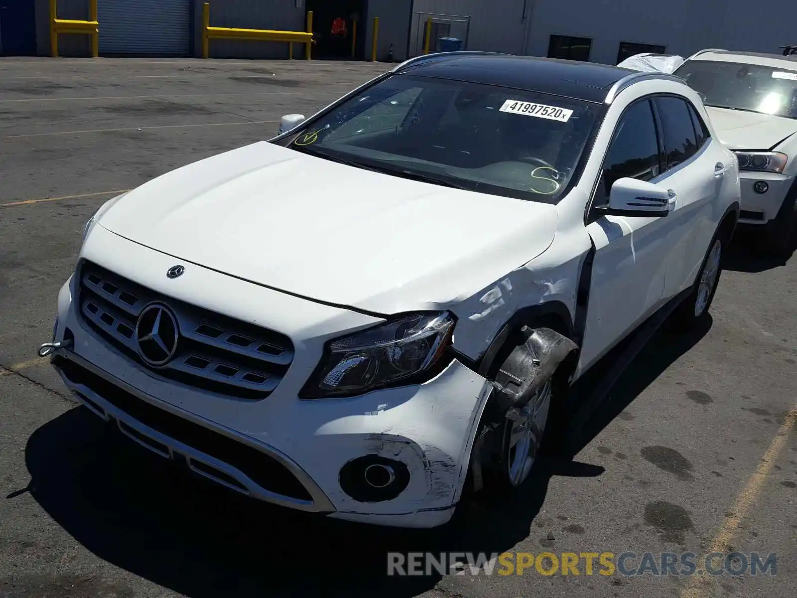 2 Photograph of a damaged car WDCTG4GB4KJ631350 MERCEDES-BENZ G CLASS 2019