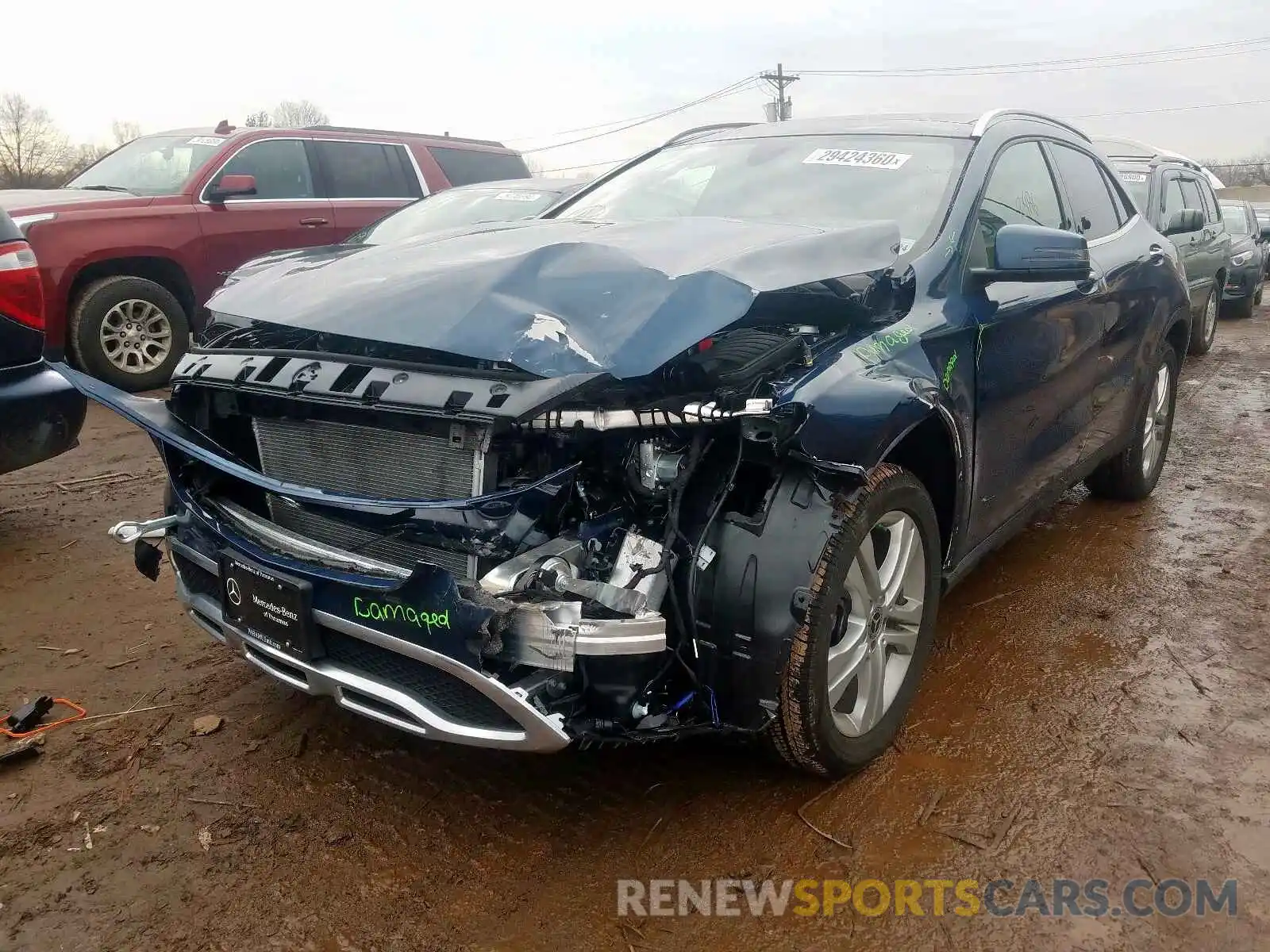 2 Photograph of a damaged car WDCTG4GB4KJ646771 MERCEDES-BENZ G CLASS 2019