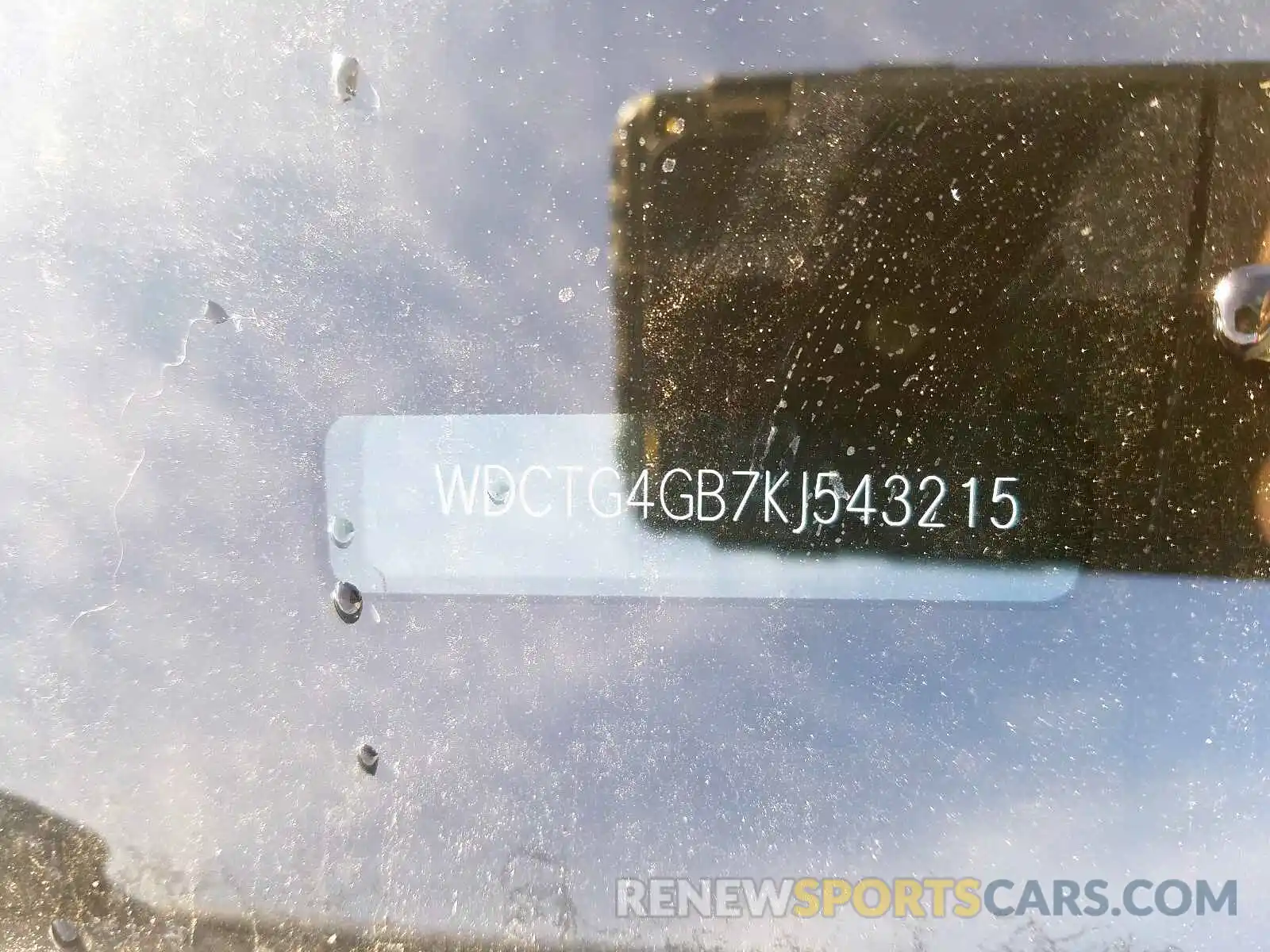 10 Photograph of a damaged car WDCTG4GB7KJ543215 MERCEDES-BENZ G CLASS 2019