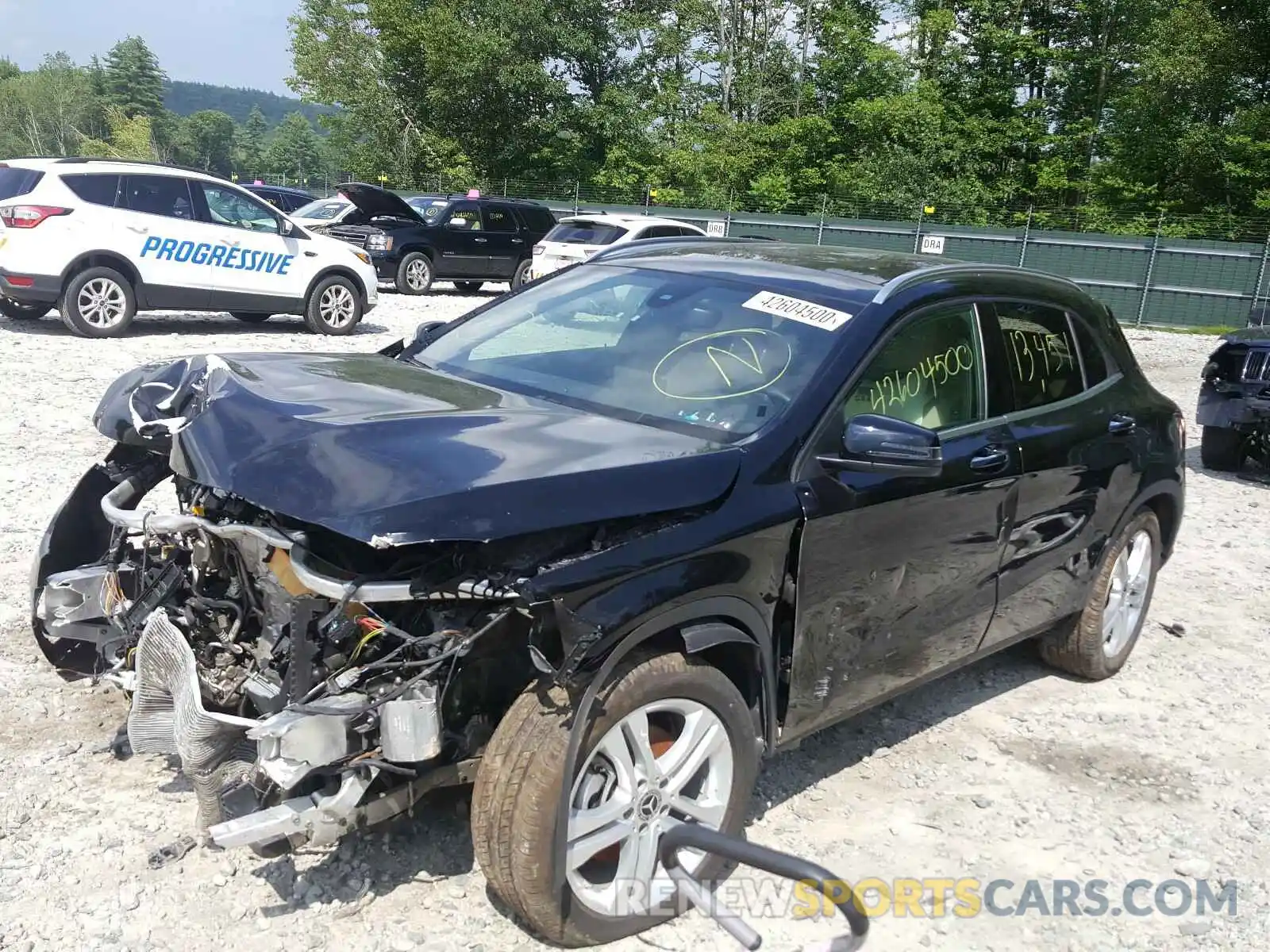 2 Photograph of a damaged car WDCTG4GB9KJ535195 MERCEDES-BENZ G CLASS 2019