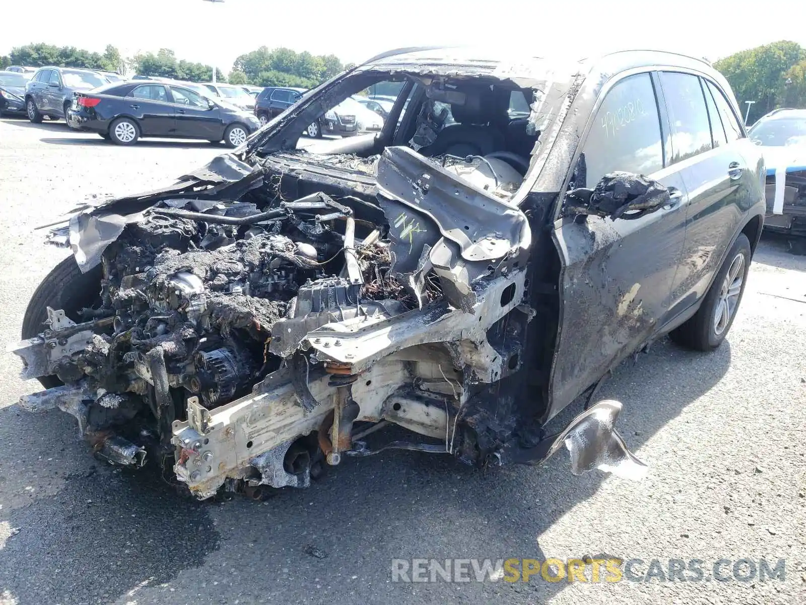2 Фотография поврежденного автомобиля W1N0G8EB8LF758991 MERCEDES-BENZ G CLASS 2020