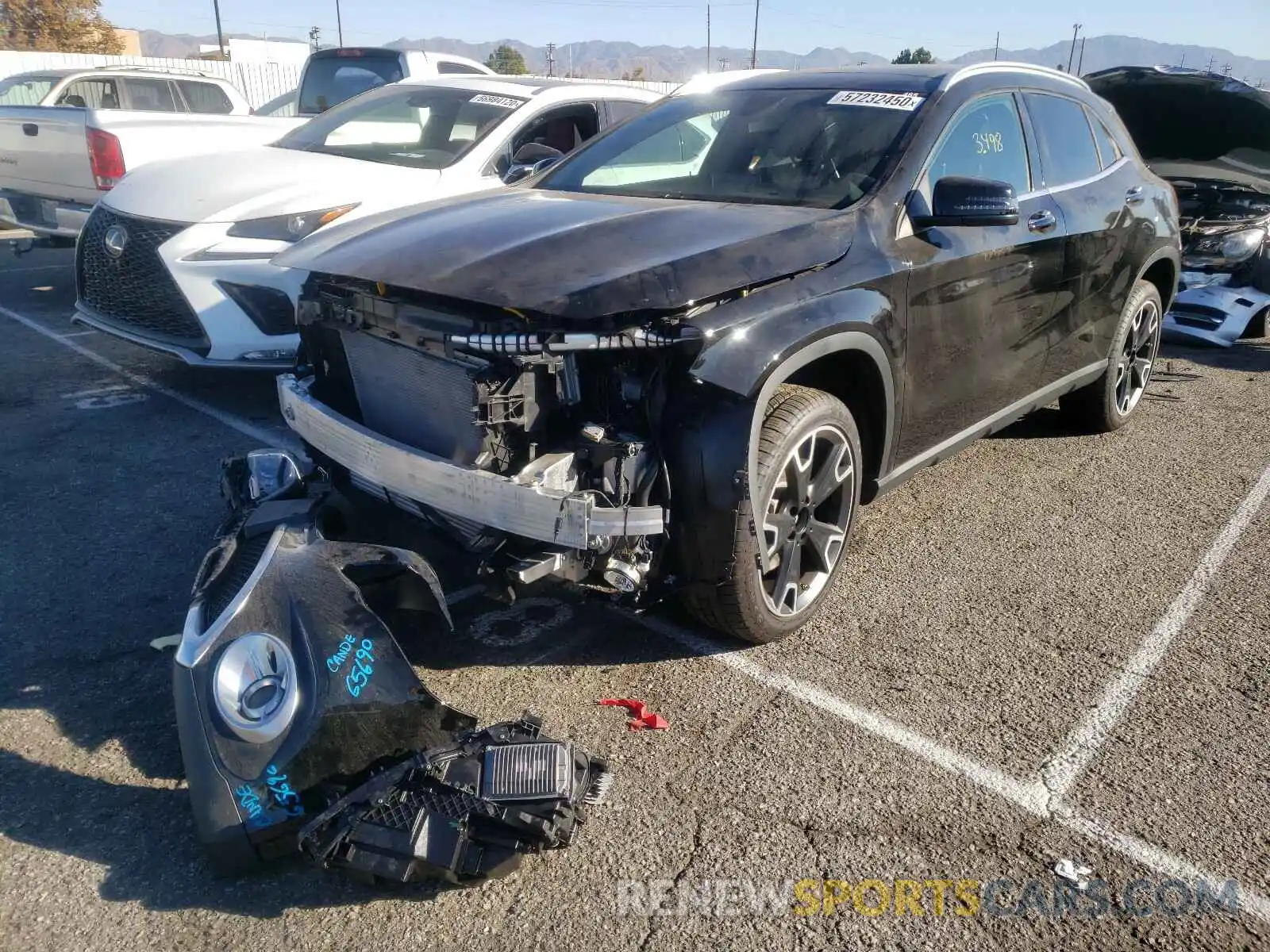 2 Photograph of a damaged car W1NTG4GBXLU040597 MERCEDES-BENZ G CLASS 2020