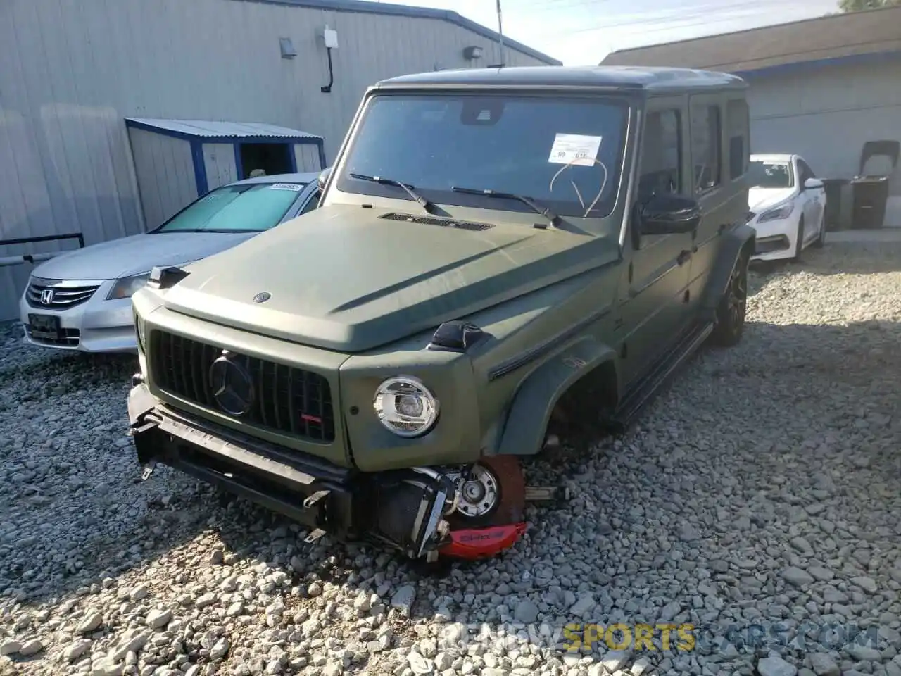 2 Photograph of a damaged car W1NYC7HJ0LX358798 MERCEDES-BENZ G-CLASS 2020