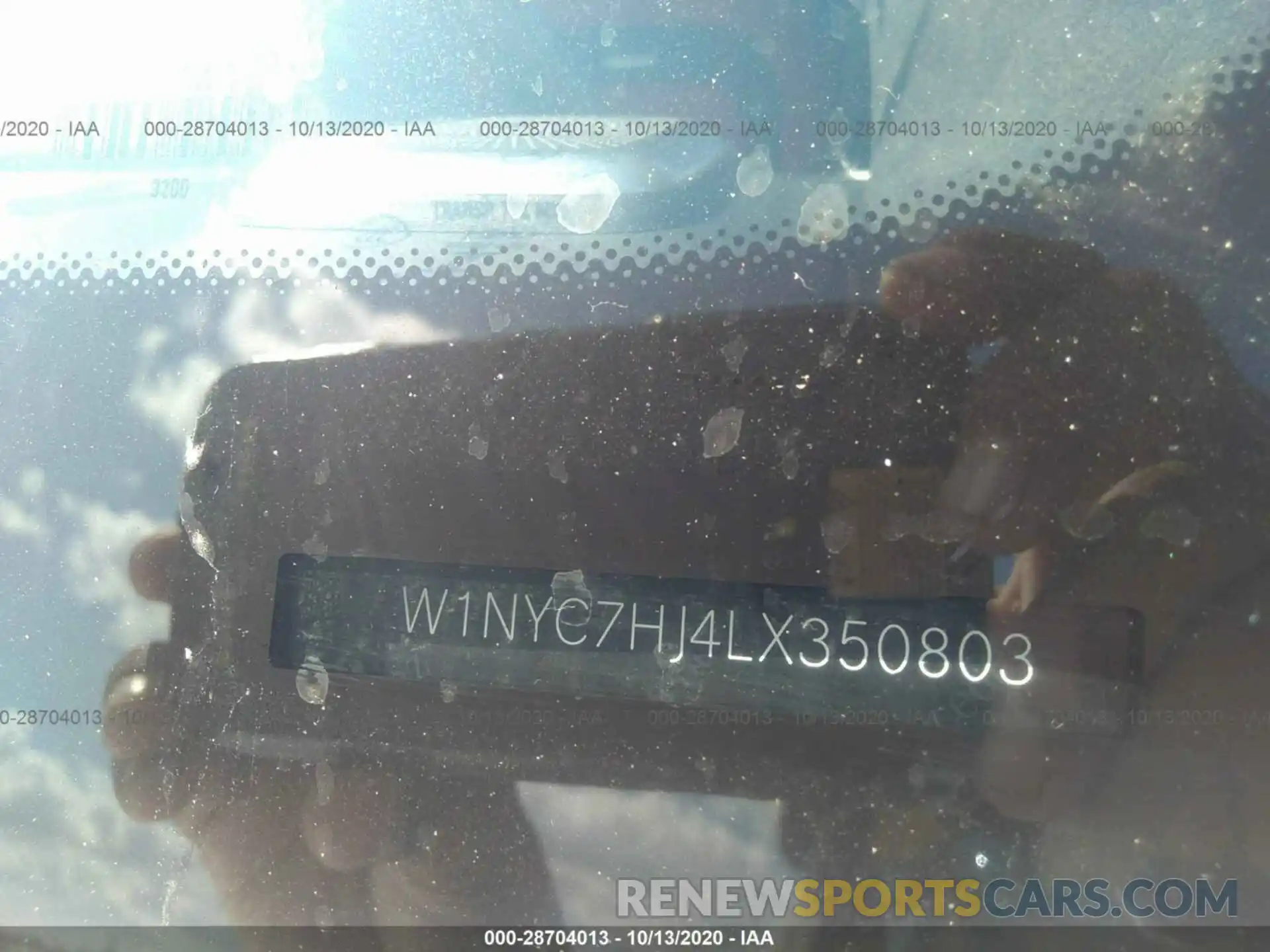 9 Photograph of a damaged car W1NYC7HJ4LX350803 MERCEDES-BENZ G-CLASS 2020