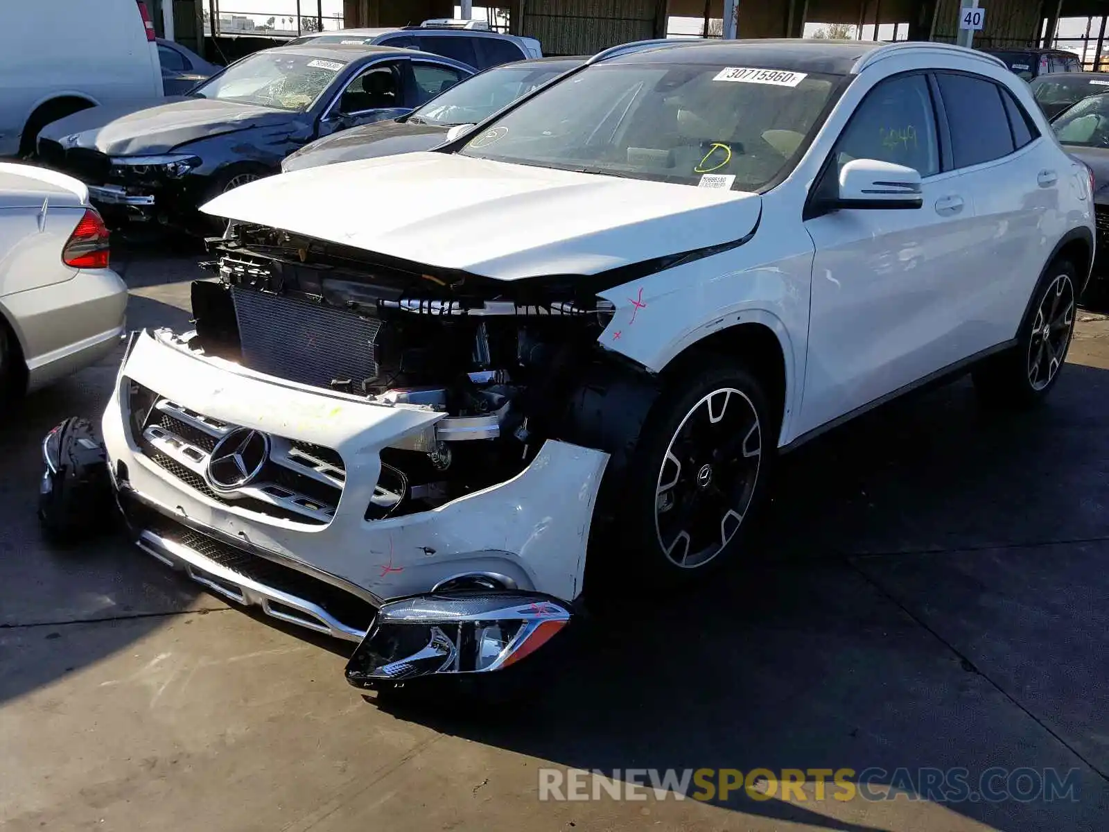 2 Photograph of a damaged car WDCTG4EB9LJ666180 MERCEDES-BENZ G CLASS 2020