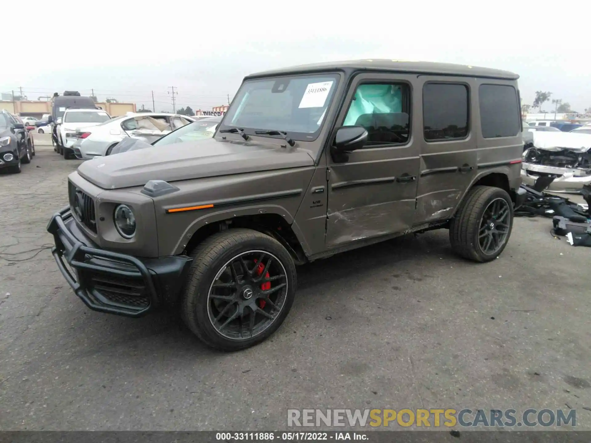 2 Photograph of a damaged car W1NYC7HJ3MX411544 MERCEDES-BENZ G-CLASS 2021