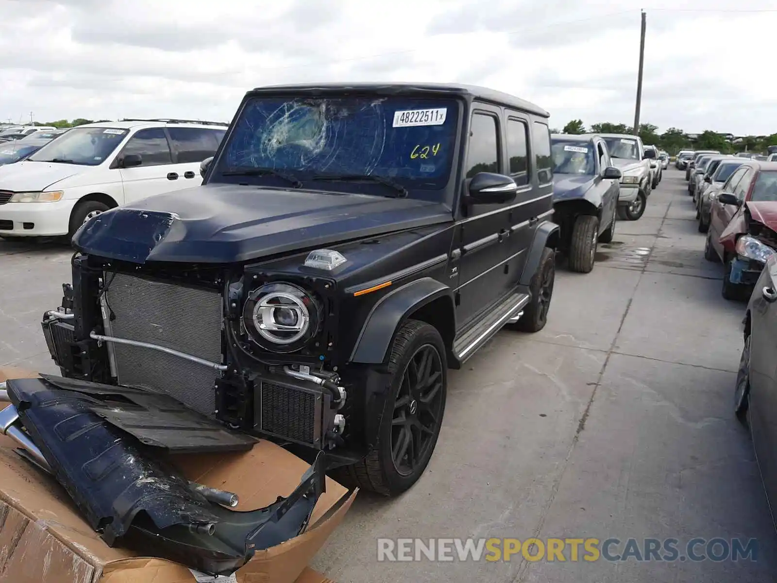 2 Photograph of a damaged car W1NYC7HJXMX381362 MERCEDES-BENZ G-CLASS 2021