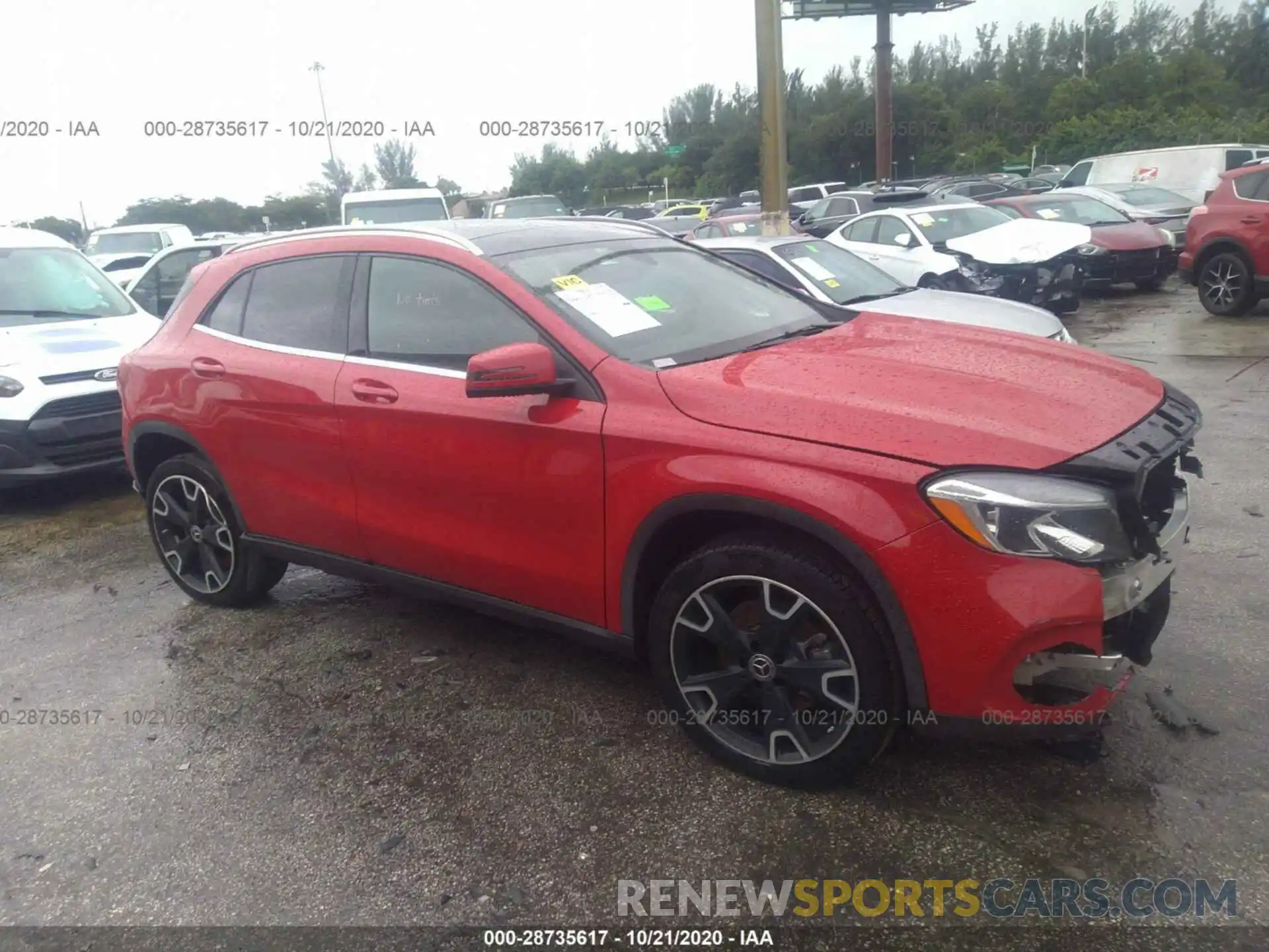 1 Фотография поврежденного автомобиля WDCTG4EB0KU005571 MERCEDES-BENZ GLA 2019