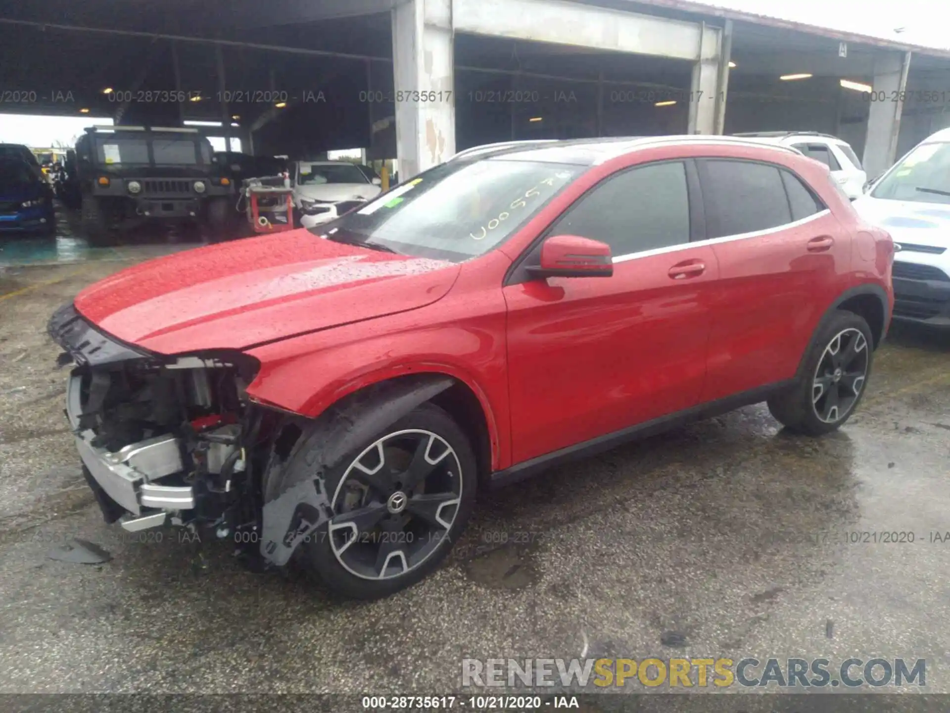 2 Photograph of a damaged car WDCTG4EB0KU005571 MERCEDES-BENZ GLA 2019