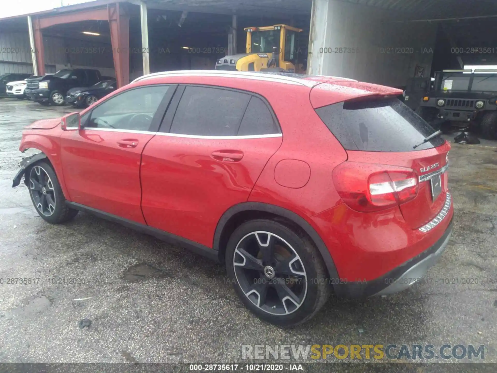 3 Photograph of a damaged car WDCTG4EB0KU005571 MERCEDES-BENZ GLA 2019