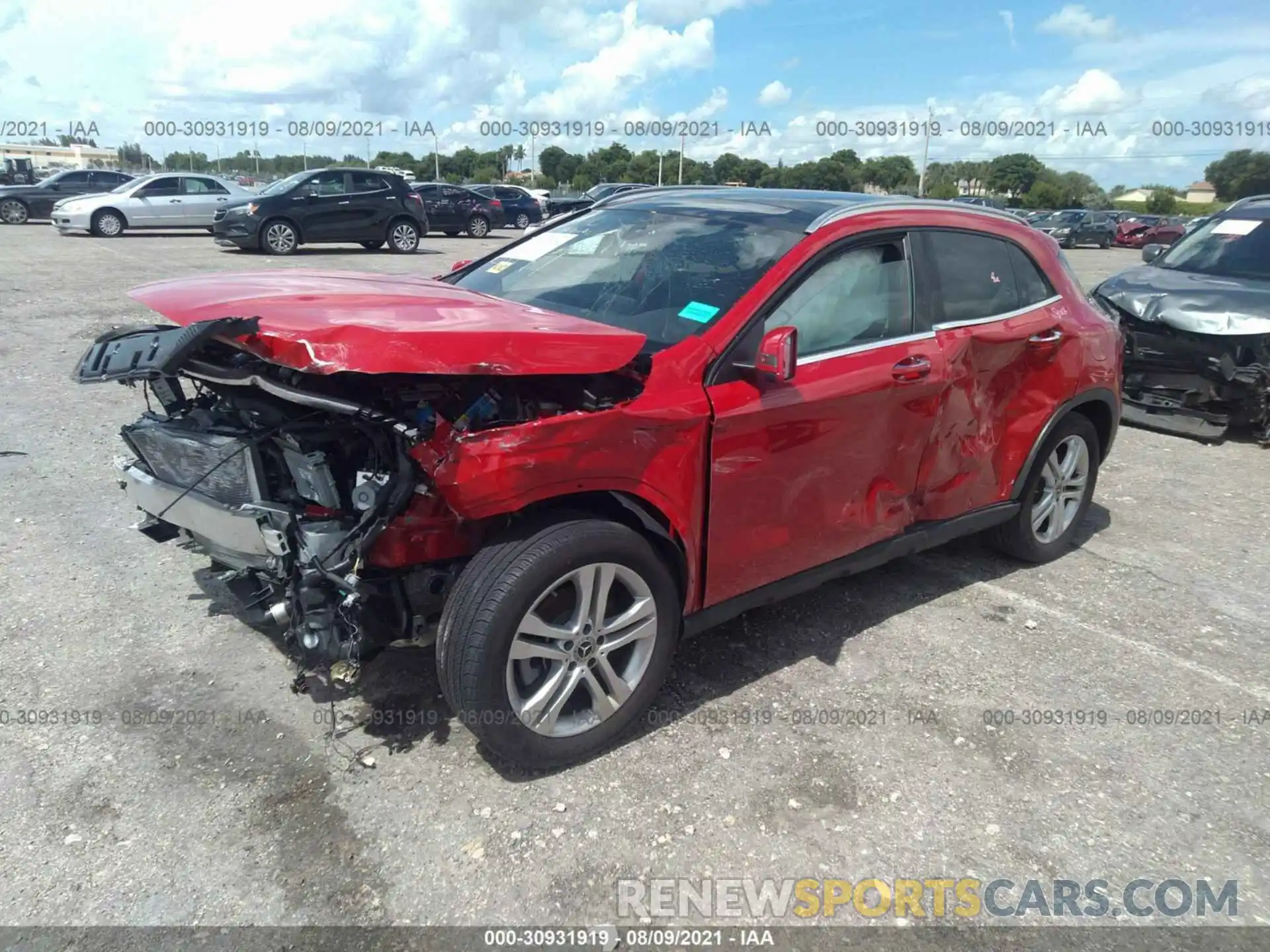 2 Photograph of a damaged car WDCTG4EB1KJ618641 MERCEDES-BENZ GLA 2019