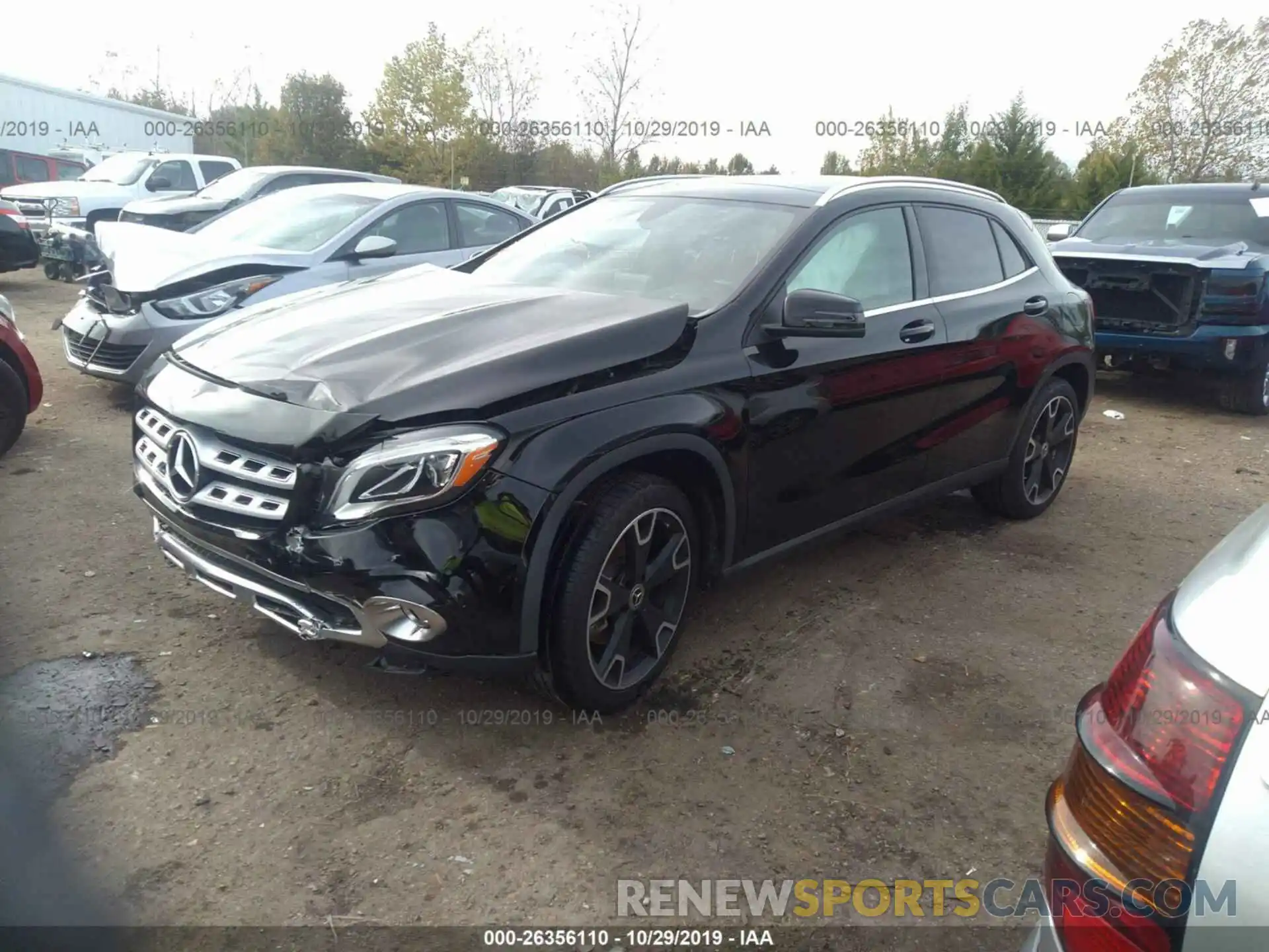 2 Photograph of a damaged car WDCTG4EB1KU000654 MERCEDES-BENZ GLA 2019