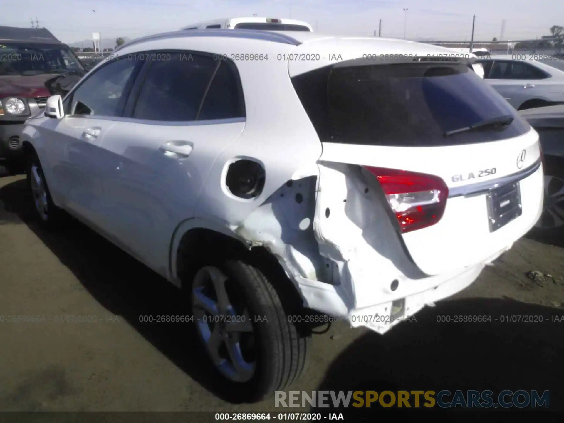 3 Photograph of a damaged car WDCTG4EB1KU006843 MERCEDES-BENZ GLA 2019