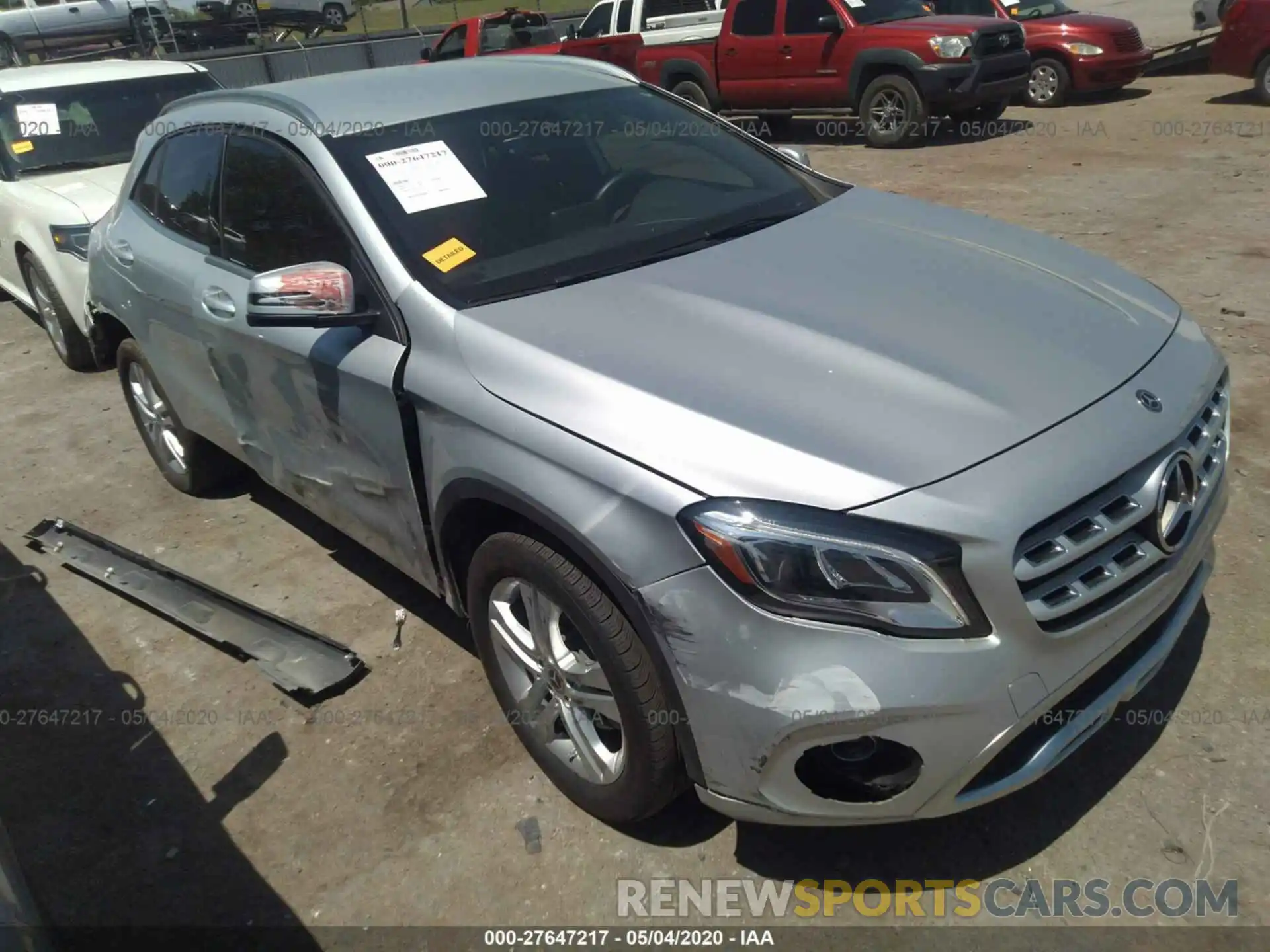 1 Photograph of a damaged car WDCTG4EB1KU007037 MERCEDES-BENZ GLA 2019