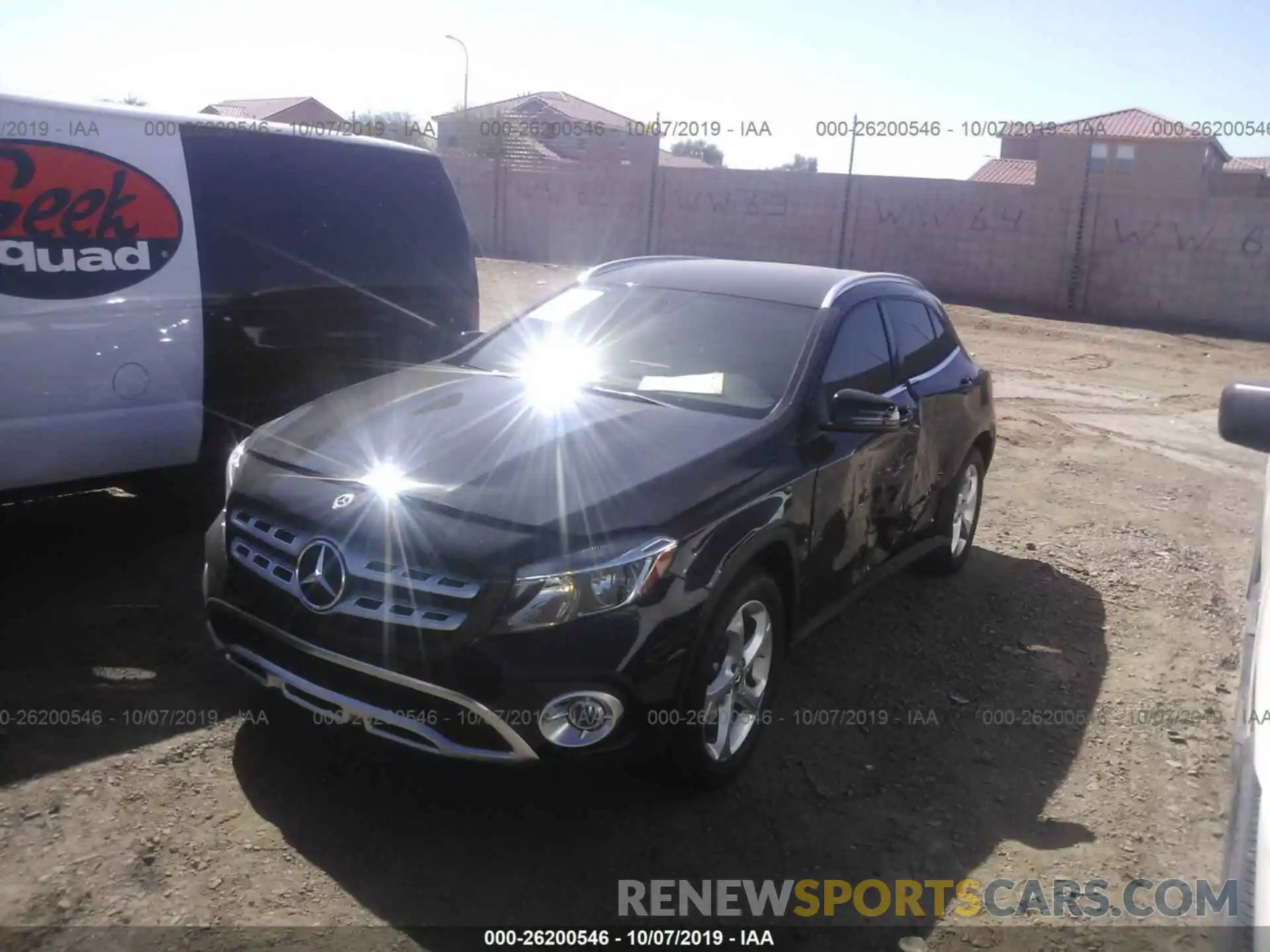 2 Photograph of a damaged car WDCTG4EB2KU001456 MERCEDES-BENZ GLA 2019