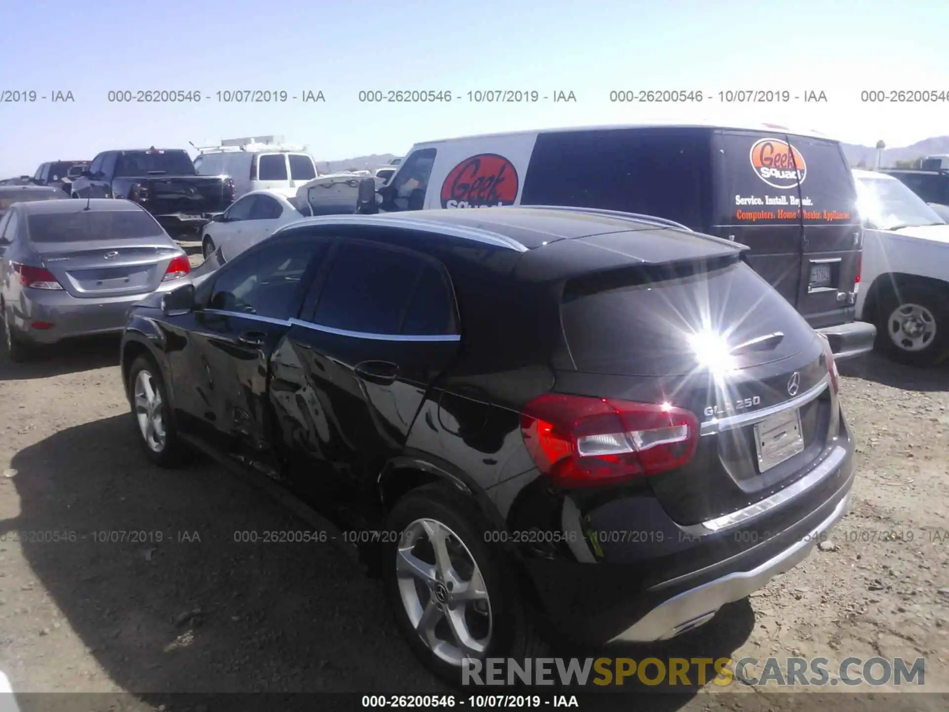 3 Photograph of a damaged car WDCTG4EB2KU001456 MERCEDES-BENZ GLA 2019