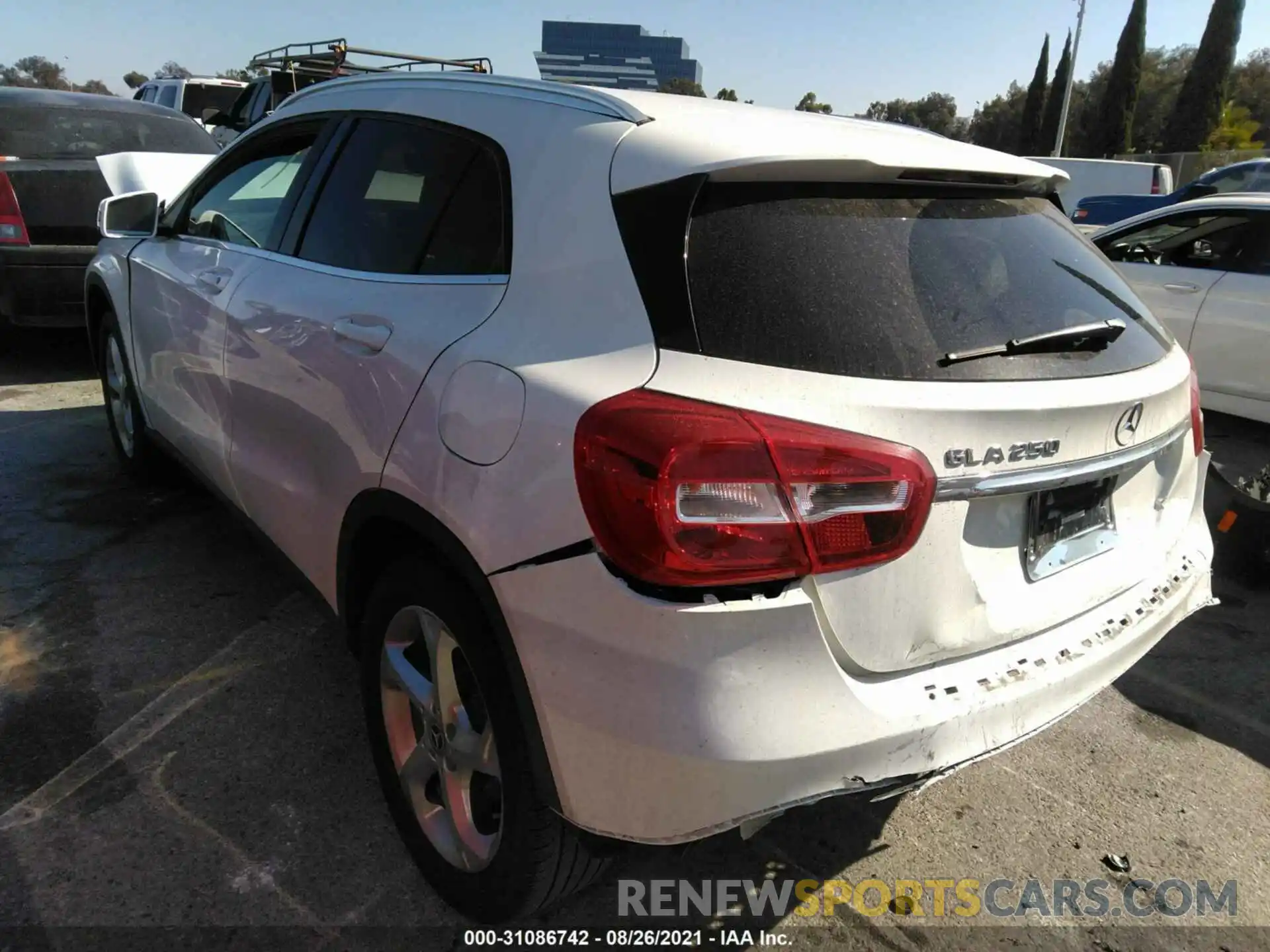 3 Photograph of a damaged car WDCTG4EB2KU004504 MERCEDES-BENZ GLA 2019