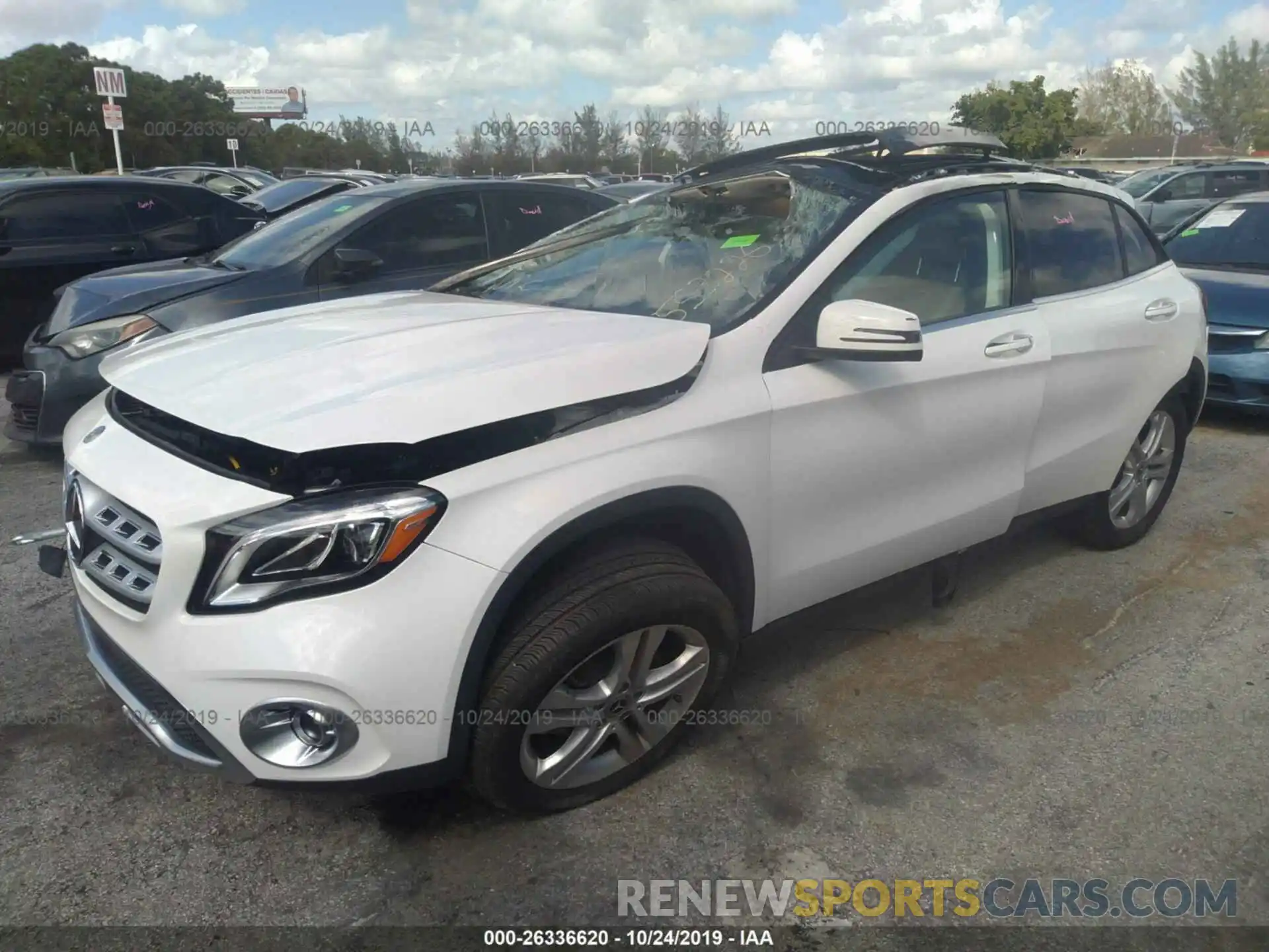 2 Photograph of a damaged car WDCTG4EB3KJ553226 MERCEDES-BENZ GLA 2019