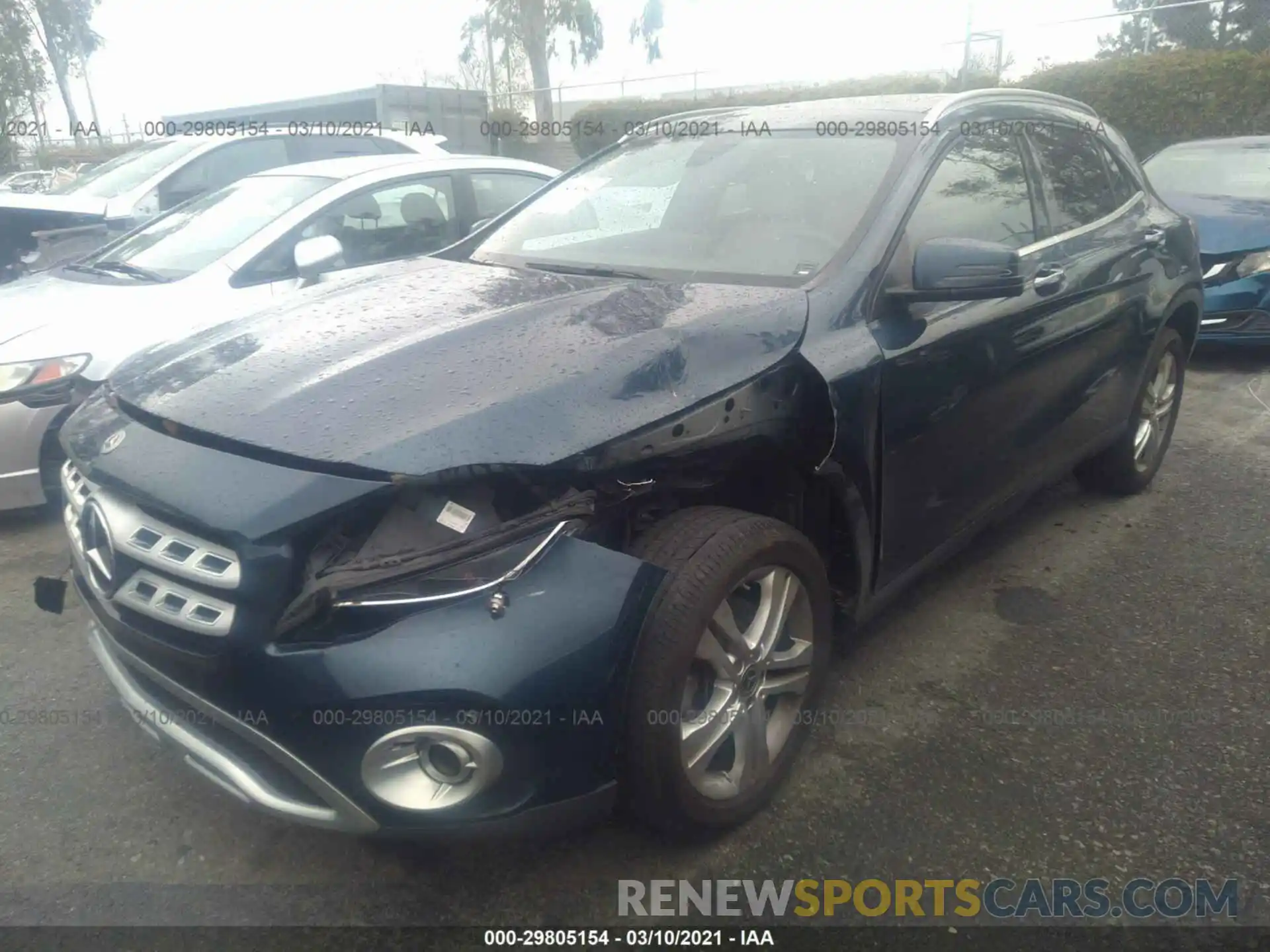 2 Photograph of a damaged car WDCTG4EB3KJ615045 MERCEDES-BENZ GLA 2019