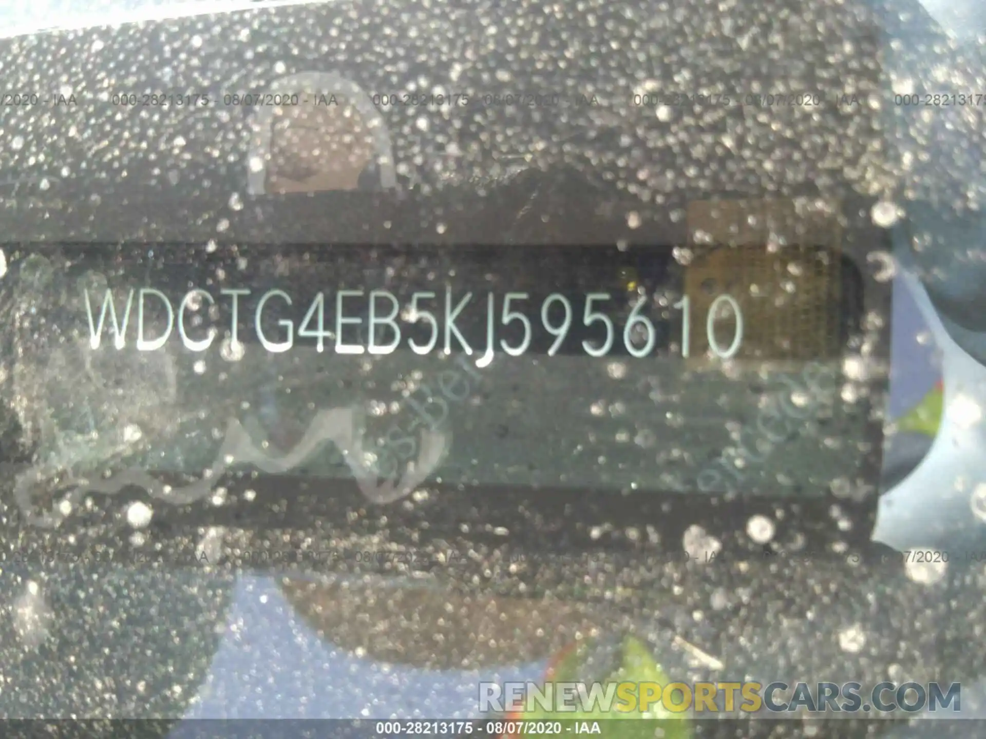 9 Photograph of a damaged car WDCTG4EB5KJ595610 MERCEDES-BENZ GLA 2019