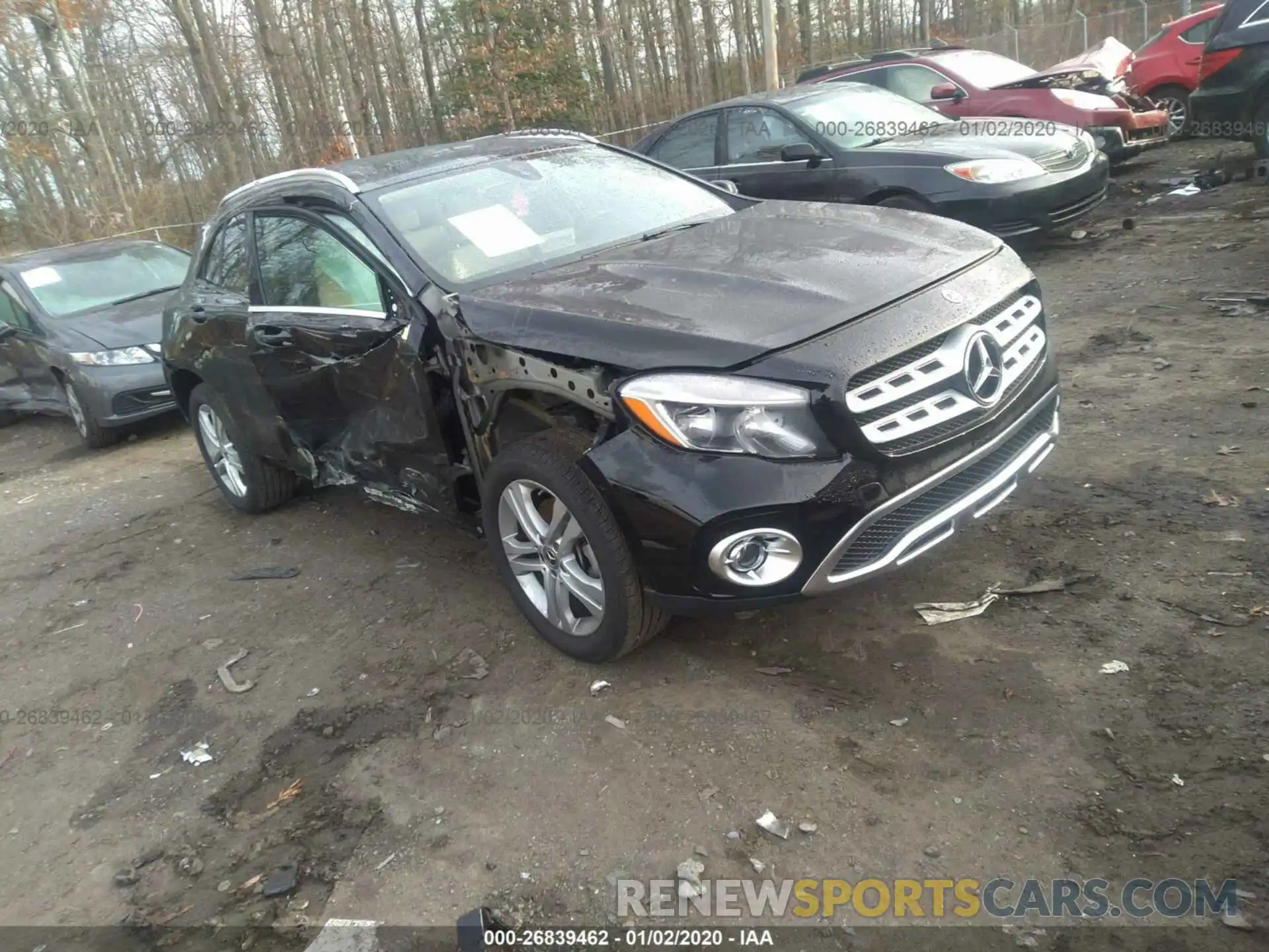 1 Photograph of a damaged car WDCTG4EB5KU009437 MERCEDES-BENZ GLA 2019