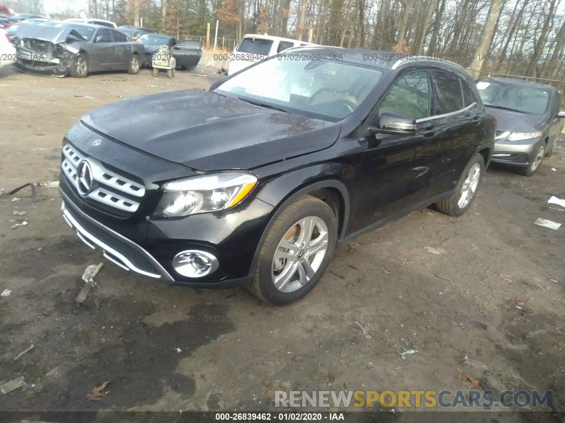 2 Фотография поврежденного автомобиля WDCTG4EB5KU009437 MERCEDES-BENZ GLA 2019