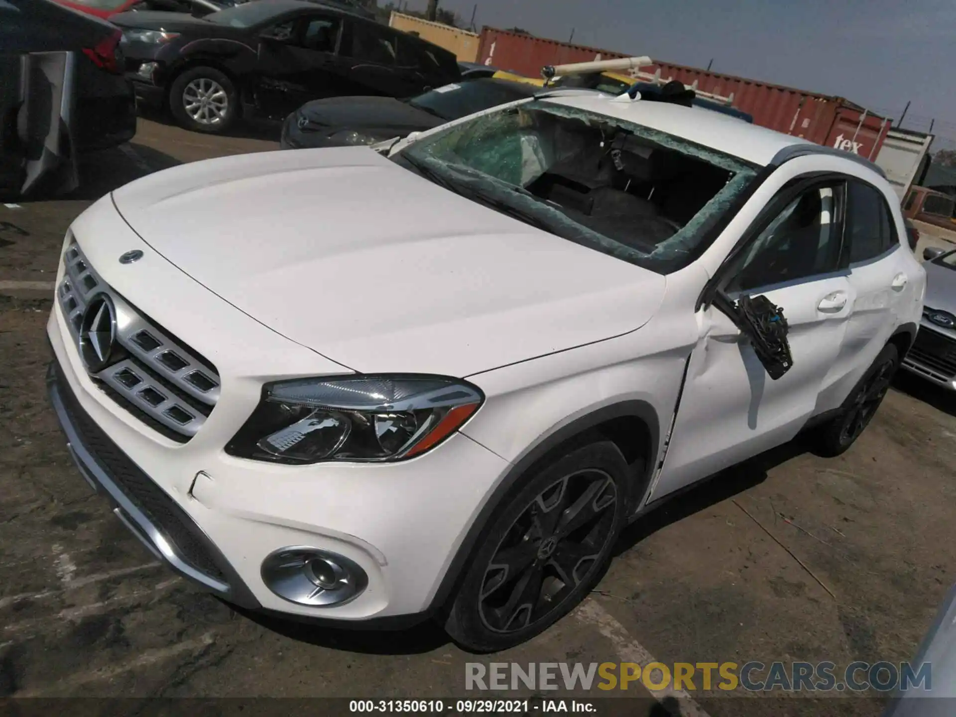 2 Photograph of a damaged car WDCTG4EB6KJ553527 MERCEDES-BENZ GLA 2019