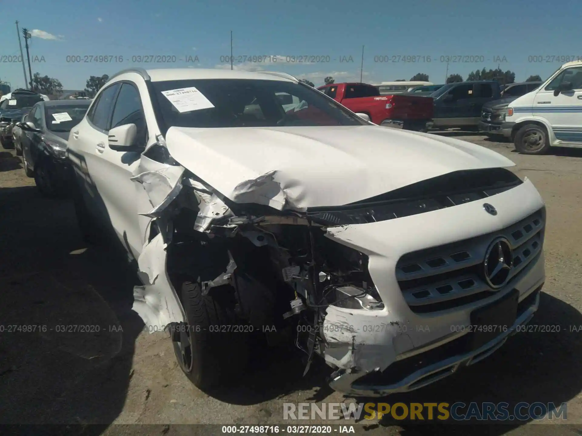 1 Photograph of a damaged car WDCTG4EB6KU009687 MERCEDES-BENZ GLA 2019