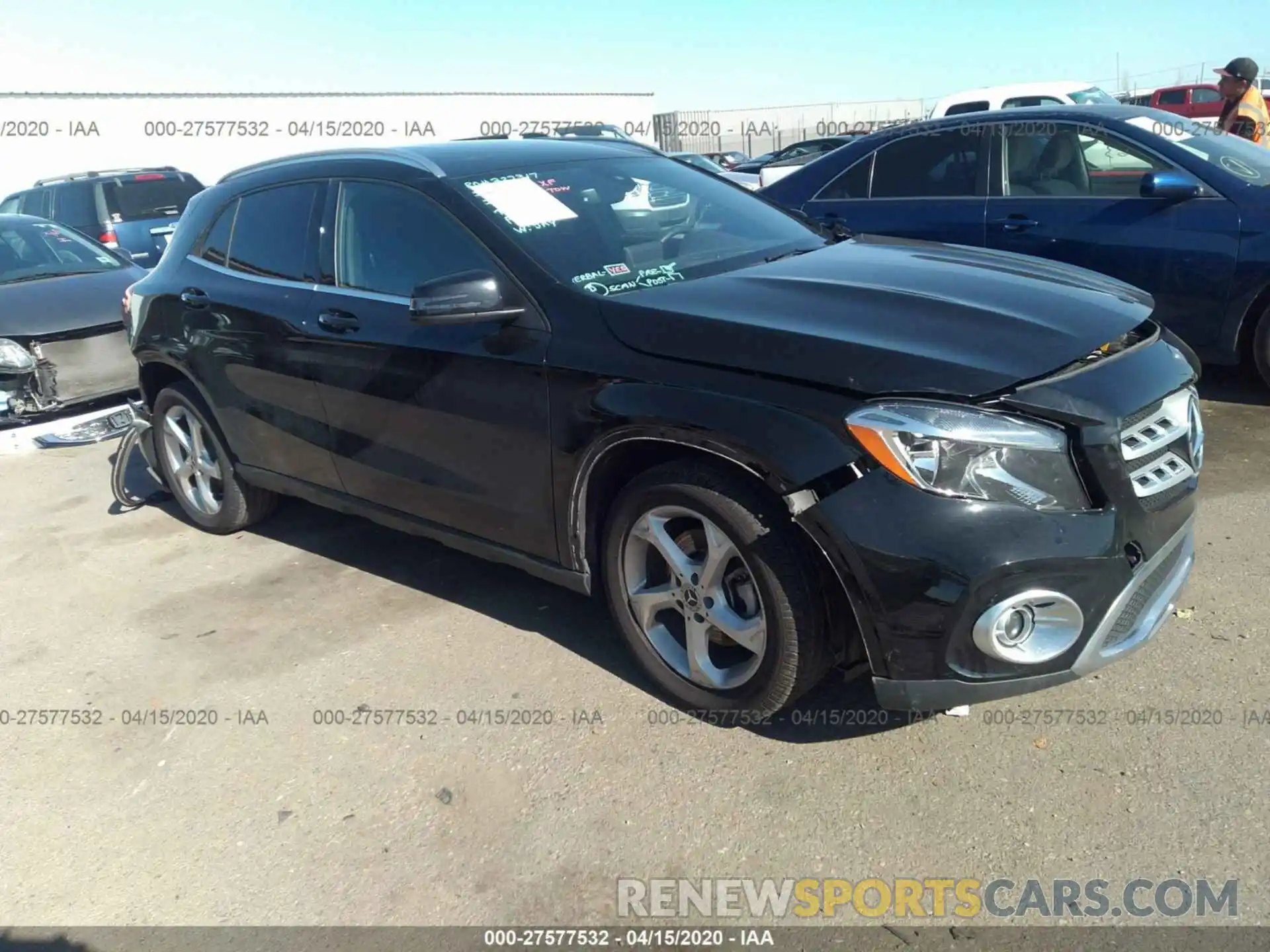 1 Photograph of a damaged car WDCTG4EB6KU014825 MERCEDES-BENZ GLA 2019