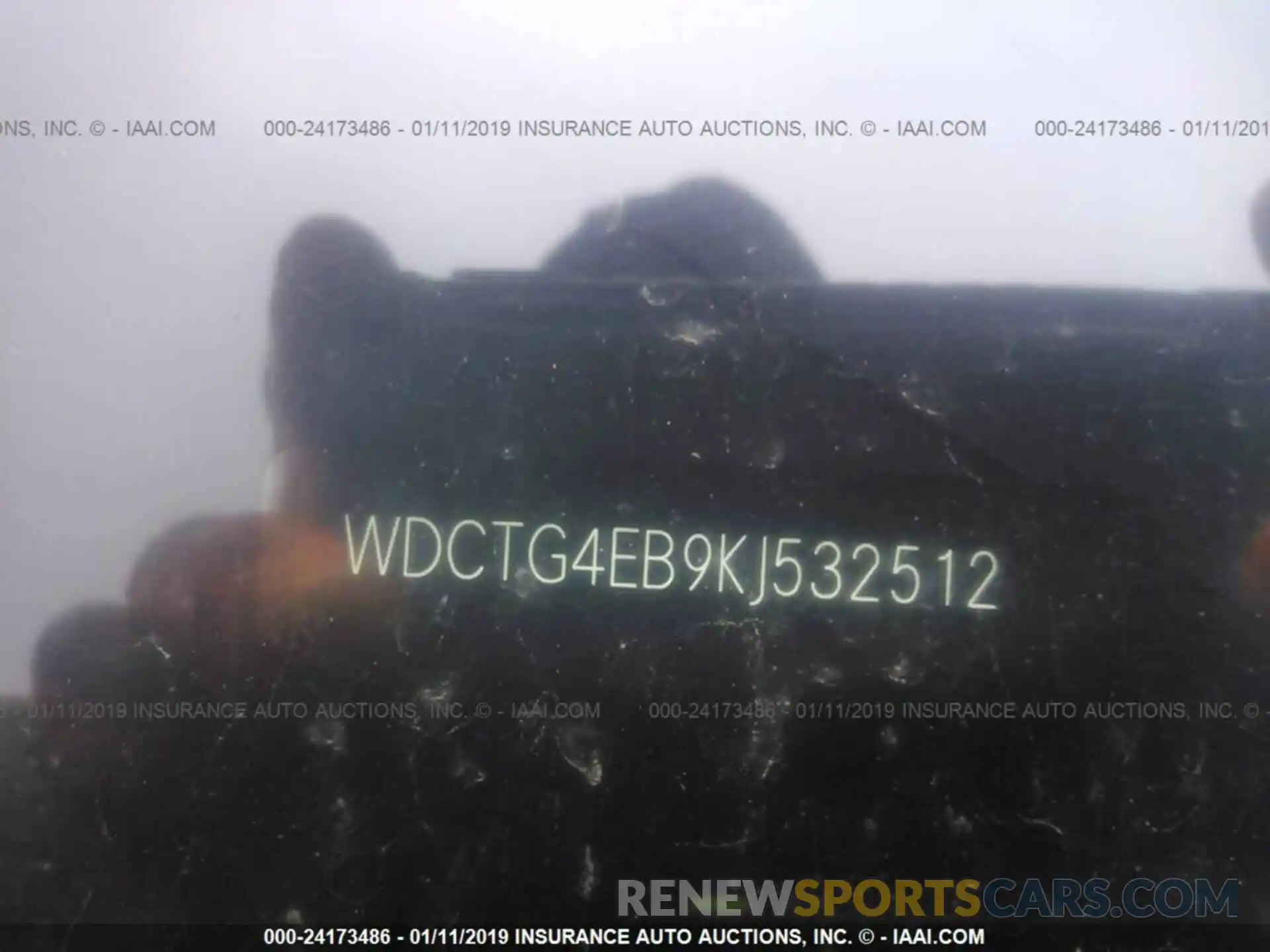 9 Photograph of a damaged car WDCTG4EB9KJ532512 MERCEDES-BENZ GLA 2019